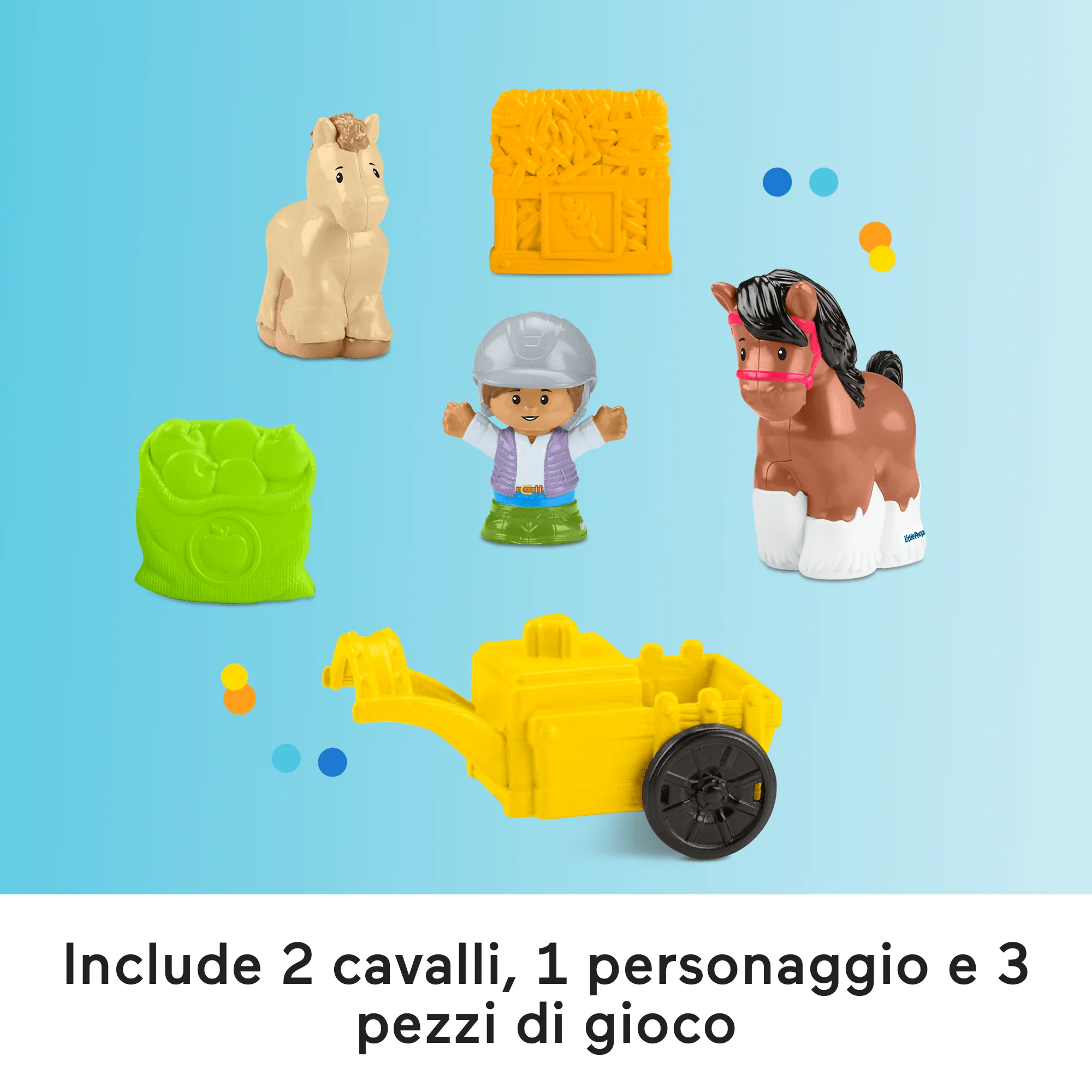 Fisher-Price Little People Maneggio Dei Cavalli, Playset Per Bimbi Piccoli Con Suoni E 6 Accessori - Image 5