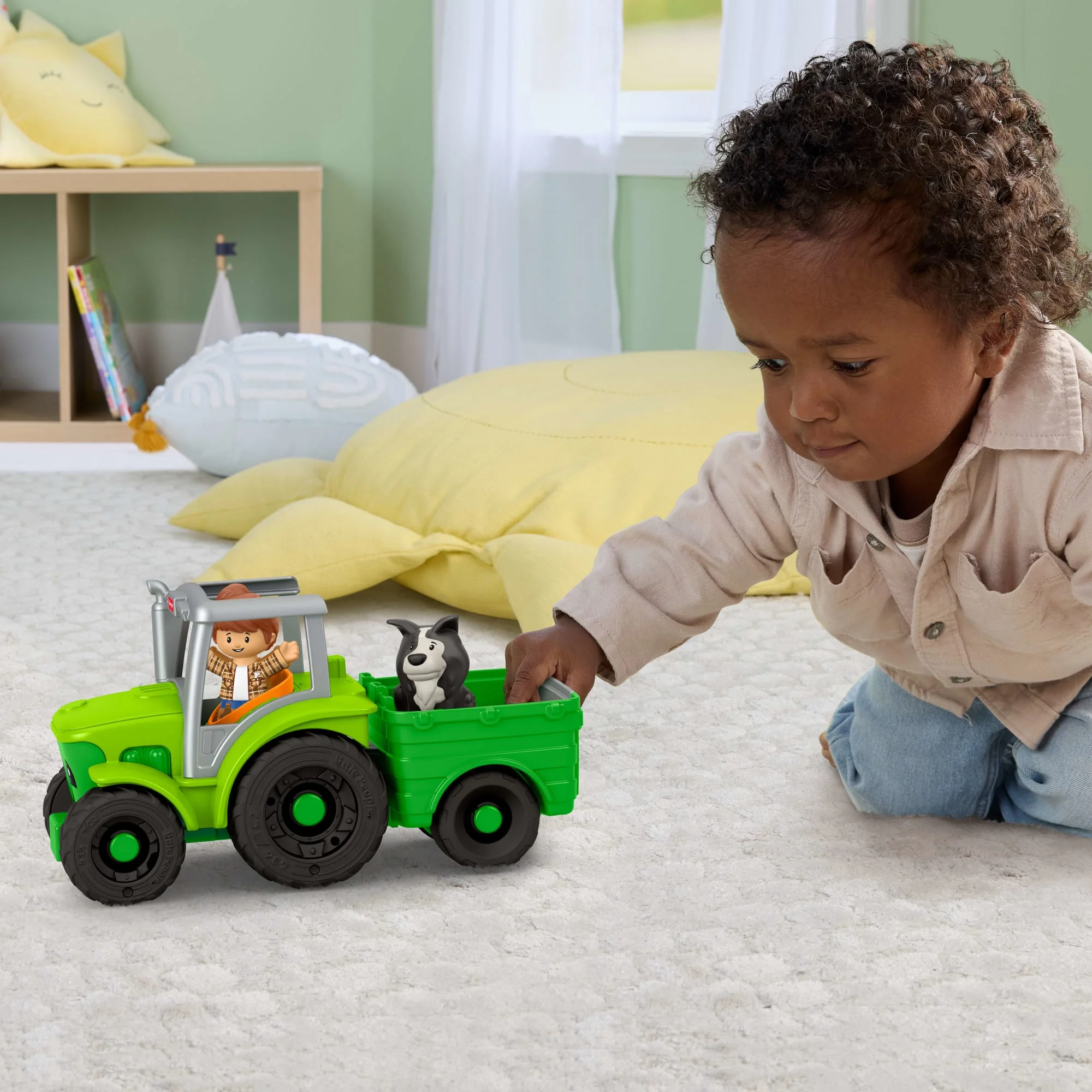Fisher-Price Little People Mein Erster Traktor, Musikalisches Fahrzeug Für Den Bauernhof Und 2 Figuren Für Kleinkinder - Image 2
