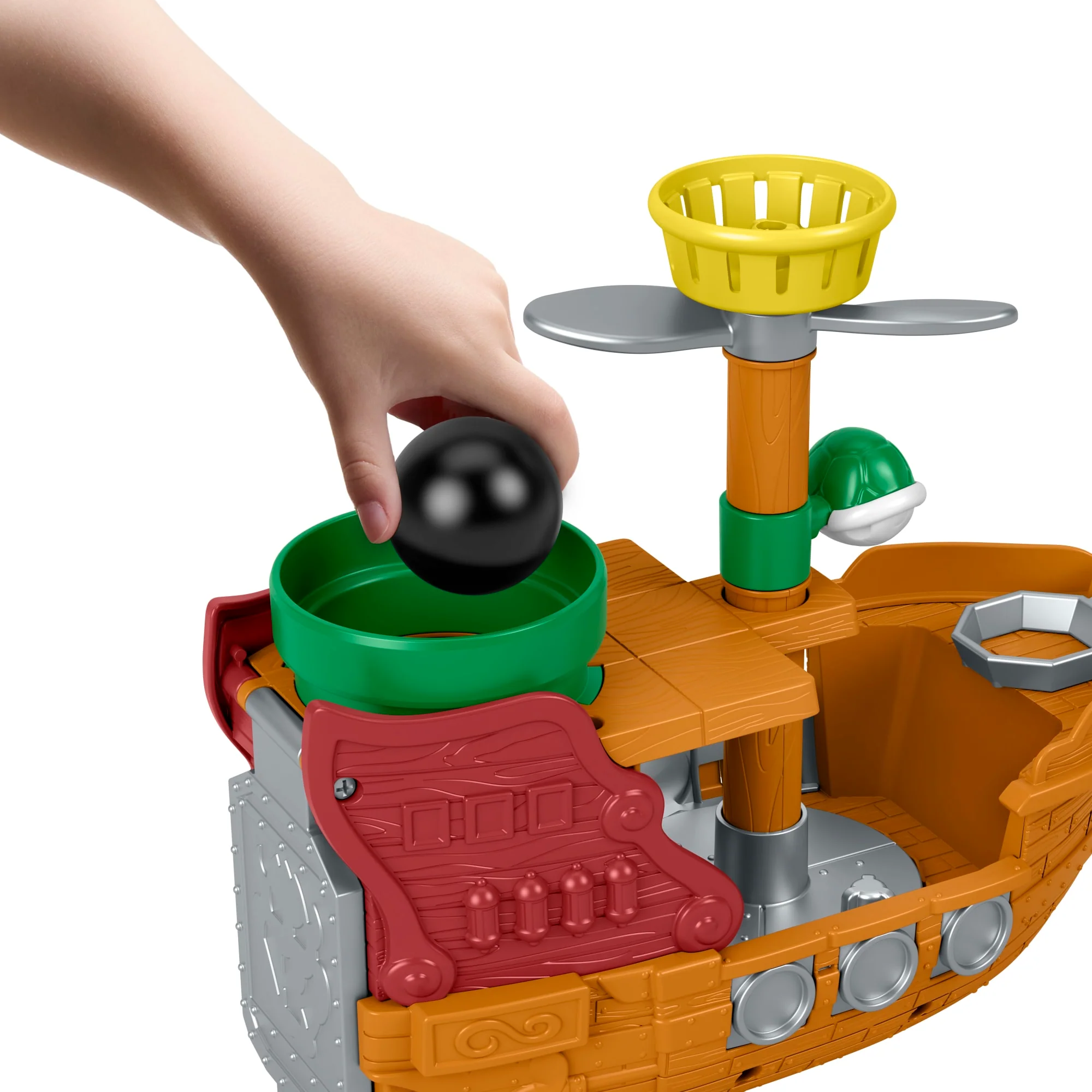 Fisher-Price Little People Mi Mario: El Dirigible De Bowser Y Set De Figuras. Juguete Para Niños Pequeños. - Image 4