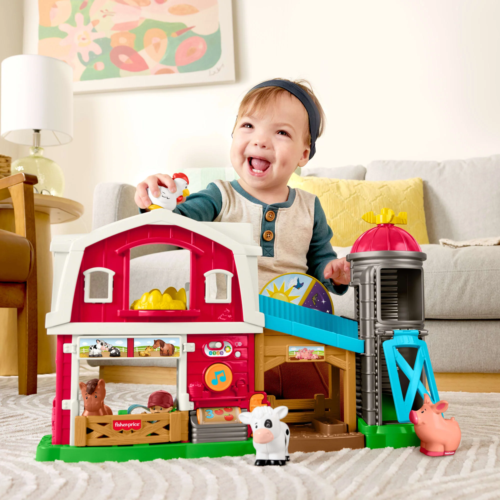 Fisher-Price Little People Pflegespaß Bauernhof Spielset Lernspielzeug Für Kleinkinder, Mehrsprachige Version - Image 2