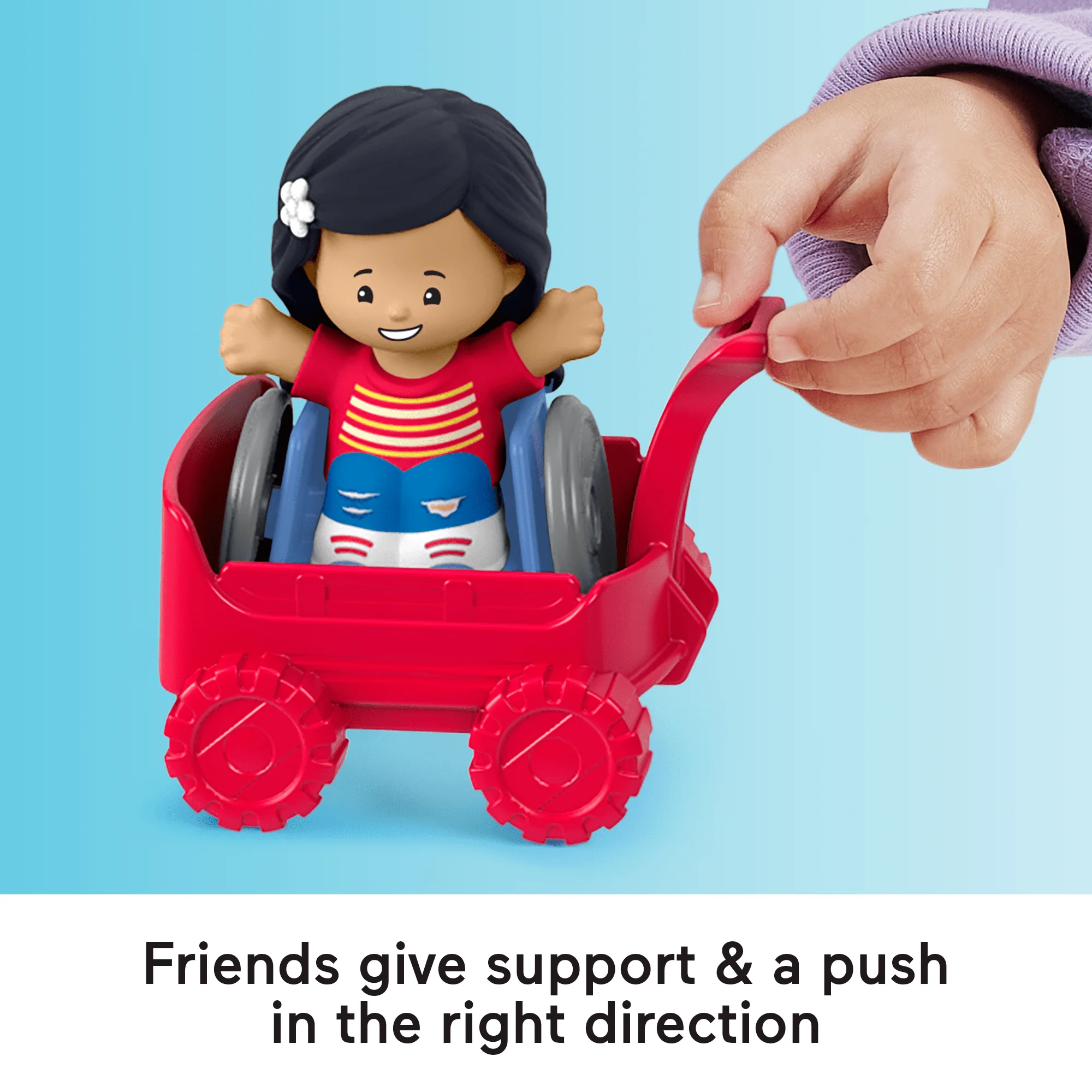 Fisher-Price Little People Play For All Figure And Accessory Pack For Toddlers, 9 Pieces - Image 4