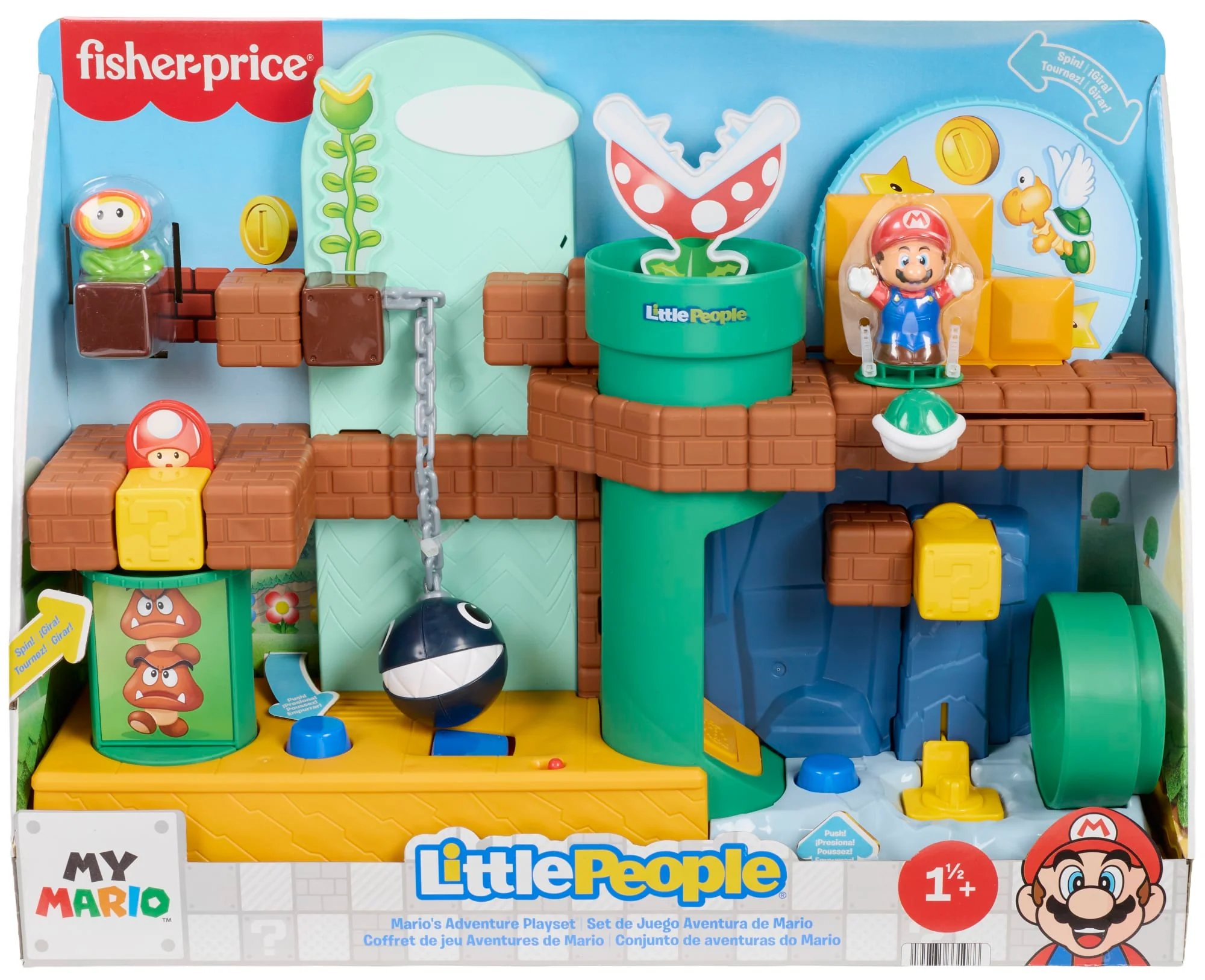 Fisher-Price Little People My Mario Adventure Playset, Musical Toddler Toy With 2 Figures - Image 6