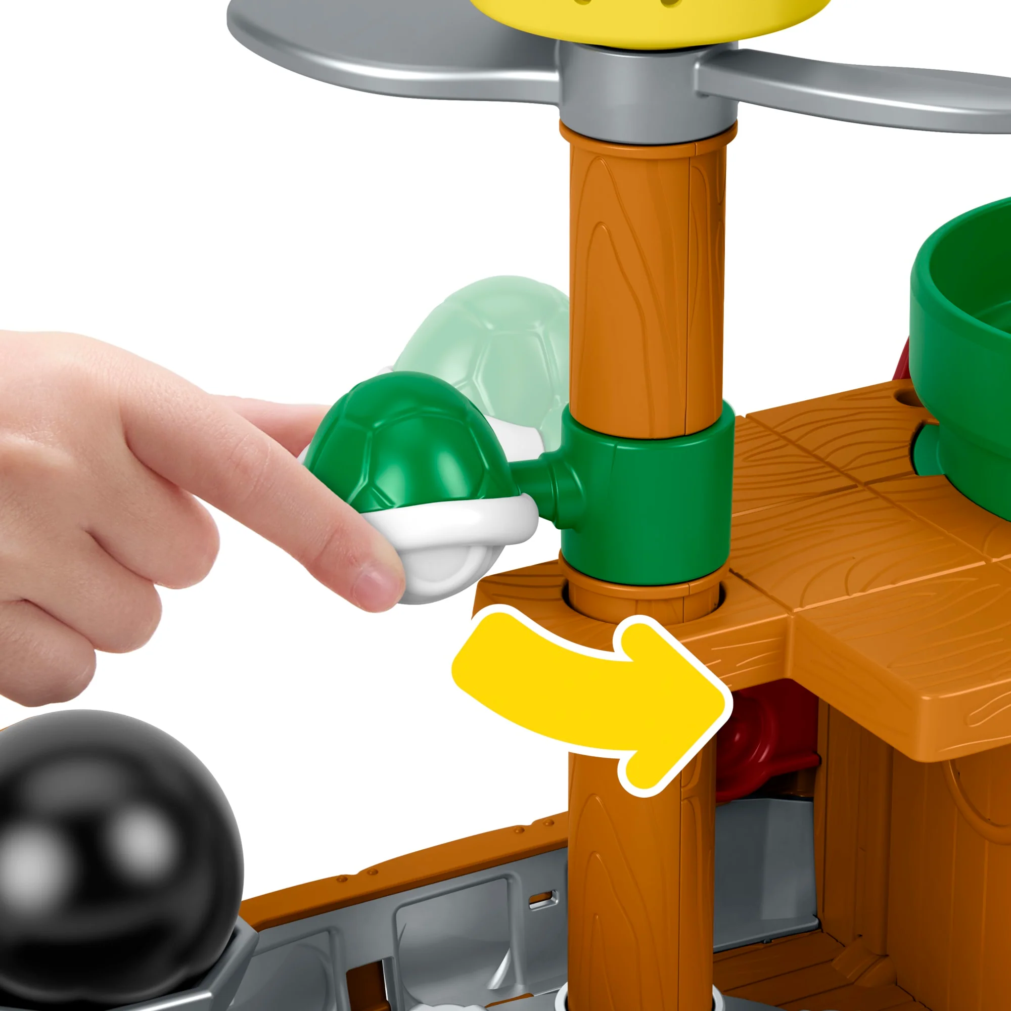 Fisher-Price Little People My Mario Bowser's Airship & Figure Set Toddler Toy - Image 5