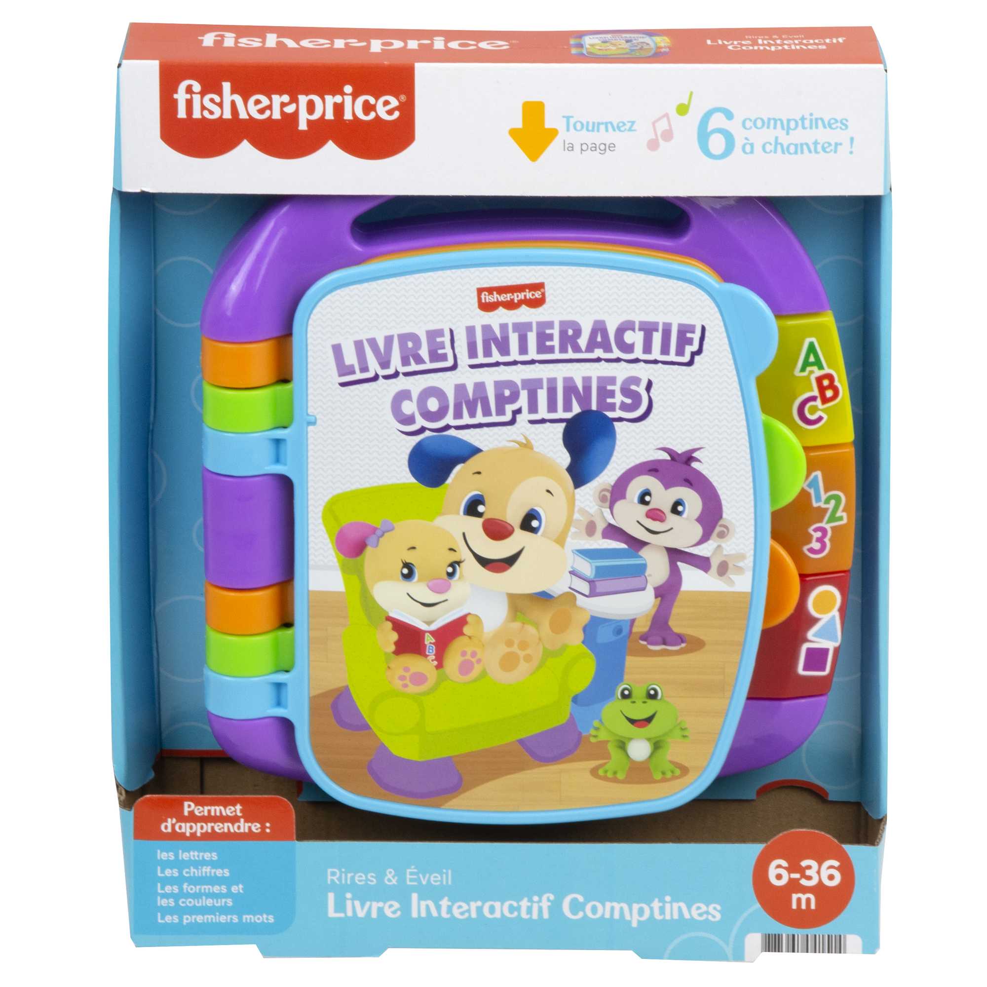Fisher-Price - Livre Interactif Comptines - Livre Bébé - 6 Mois Et + - Image 4