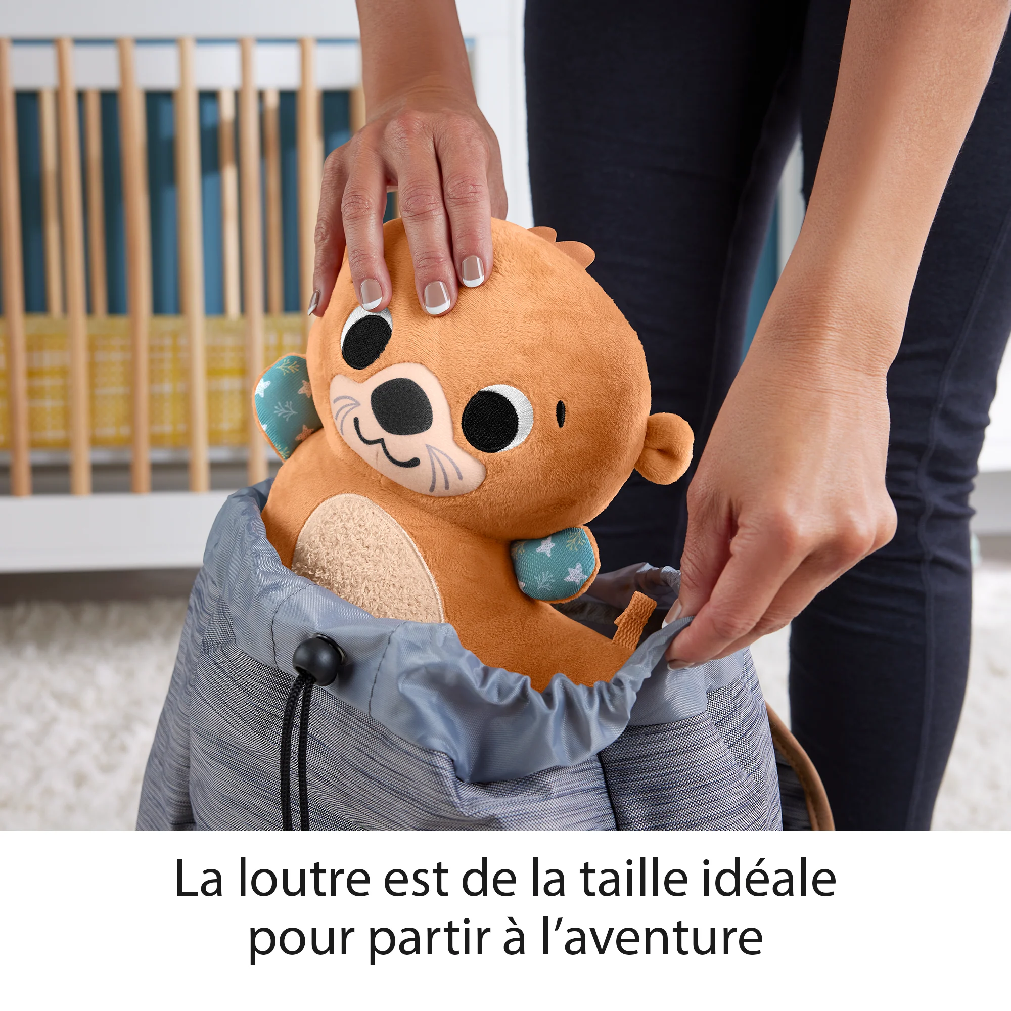 Fisher-Price-Loutre 2 En 1-Peluche Pour Jeu À Plat Ventre - Image 5