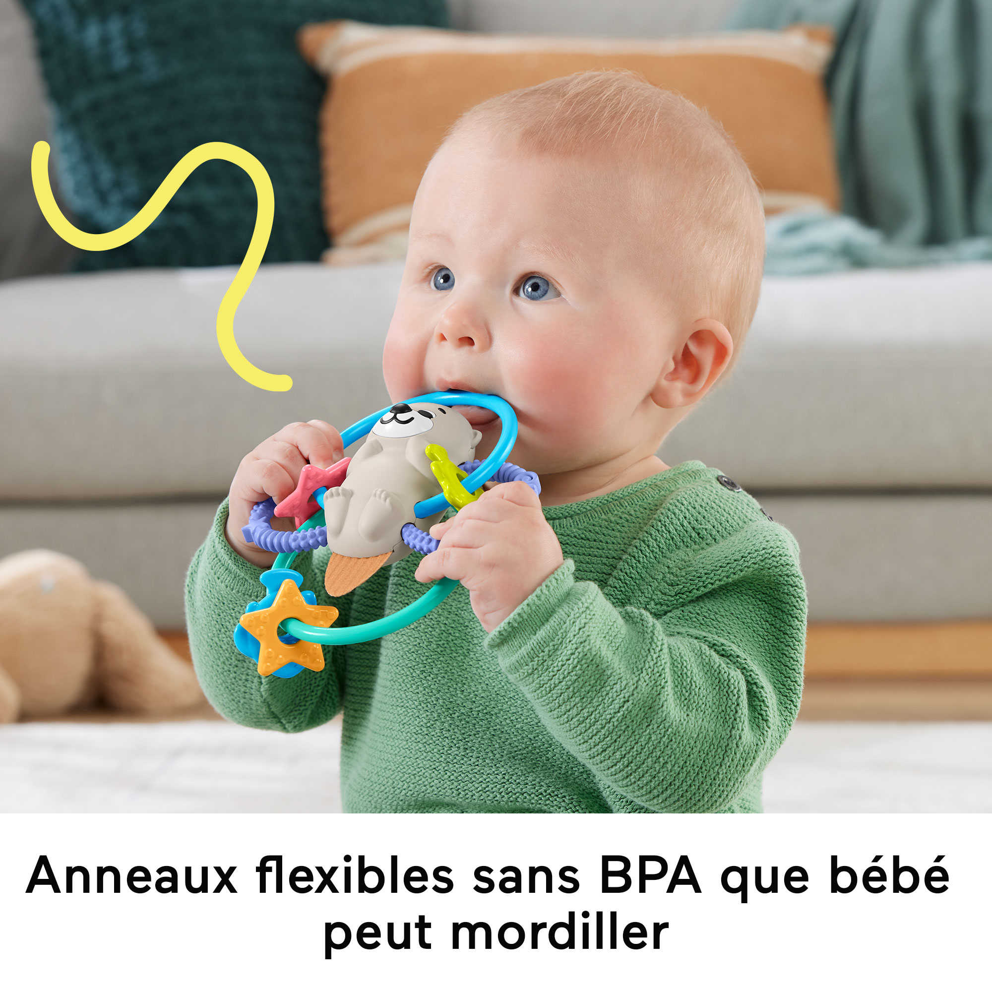 Fisher-Price - Loutre À Tordre Et Mordiller - Jouet D'Éveil - 3 Mois Et + - Image 3