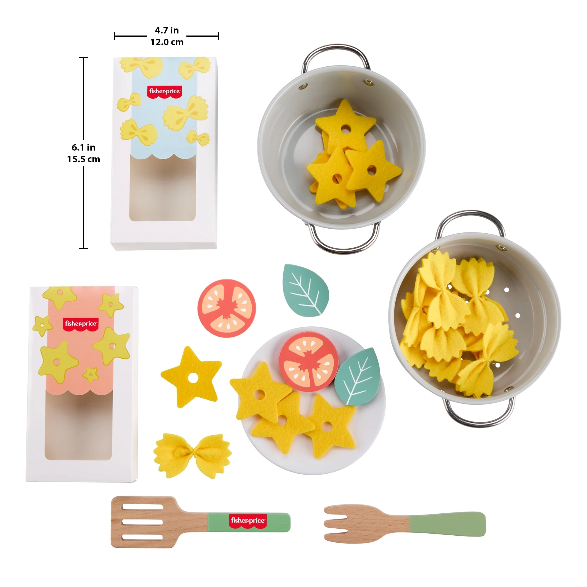 Fisher-Price Makaron szefa kuchni Zestaw Drewniane zabawki i inne elementy 3+ - Image 6