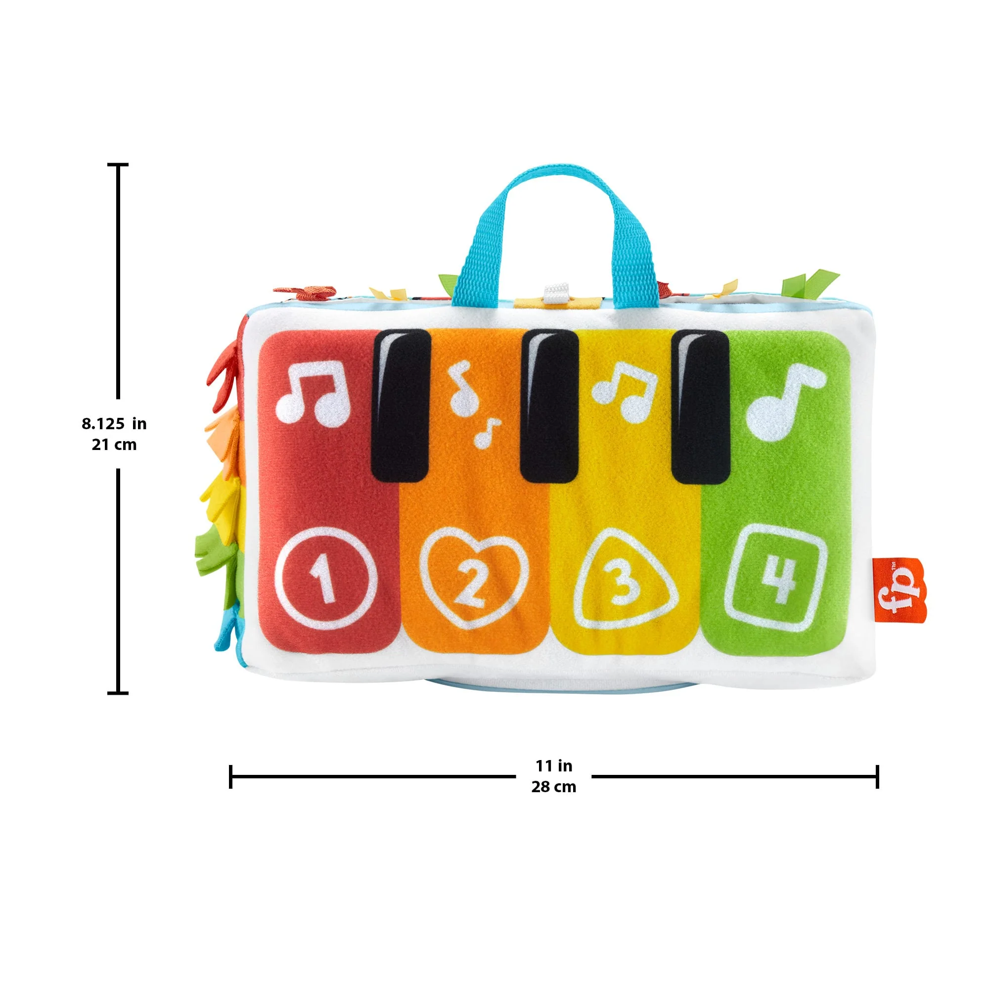 Fisher-Price Μαλακό Μουσικό Πιανάκι, Πιάνο Για Παιχνίδι Μπρούμυτα Με Φώτα Και Μουσική - Image 5