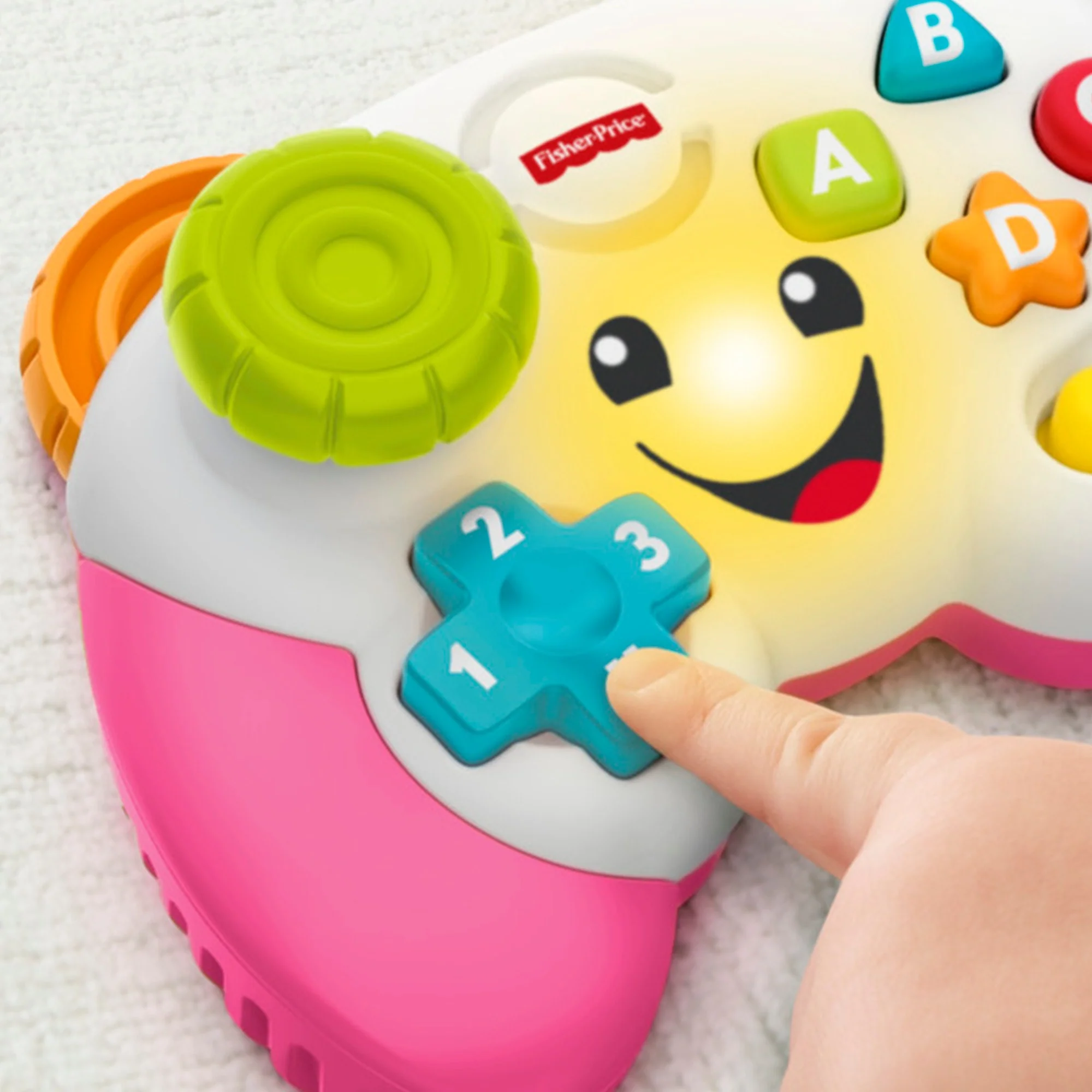 Fisher-Price - Manette De Jeu Et D'Apprentissage Rose Version Française - Jouet D’Éveil - 6 Mois Et + - Image 3