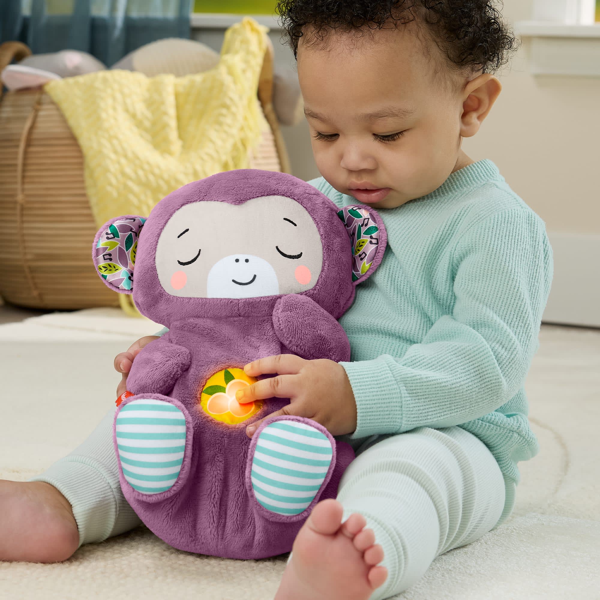 Fisher-Price Mαϊμουδάκι Αγκαλιάς Με Κίνηση Αναπνοής & Μουσική - Image 2