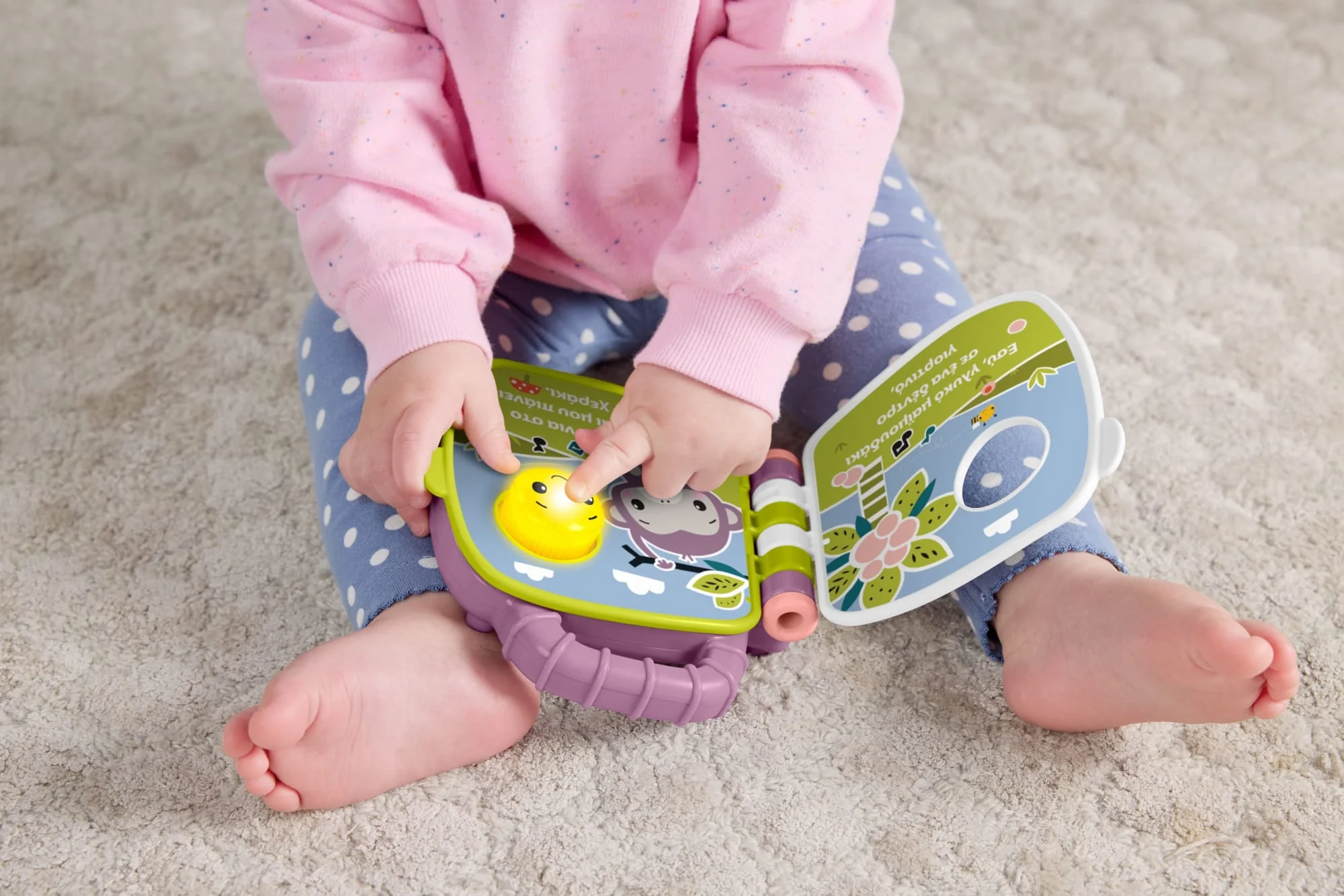 Fisher-Price Μουσικό Βιβλιαράκι Για Μωρά Και Νήπια Με Φωτάκια Και Ήχους, Ελληνική Έκδοση - Image 4