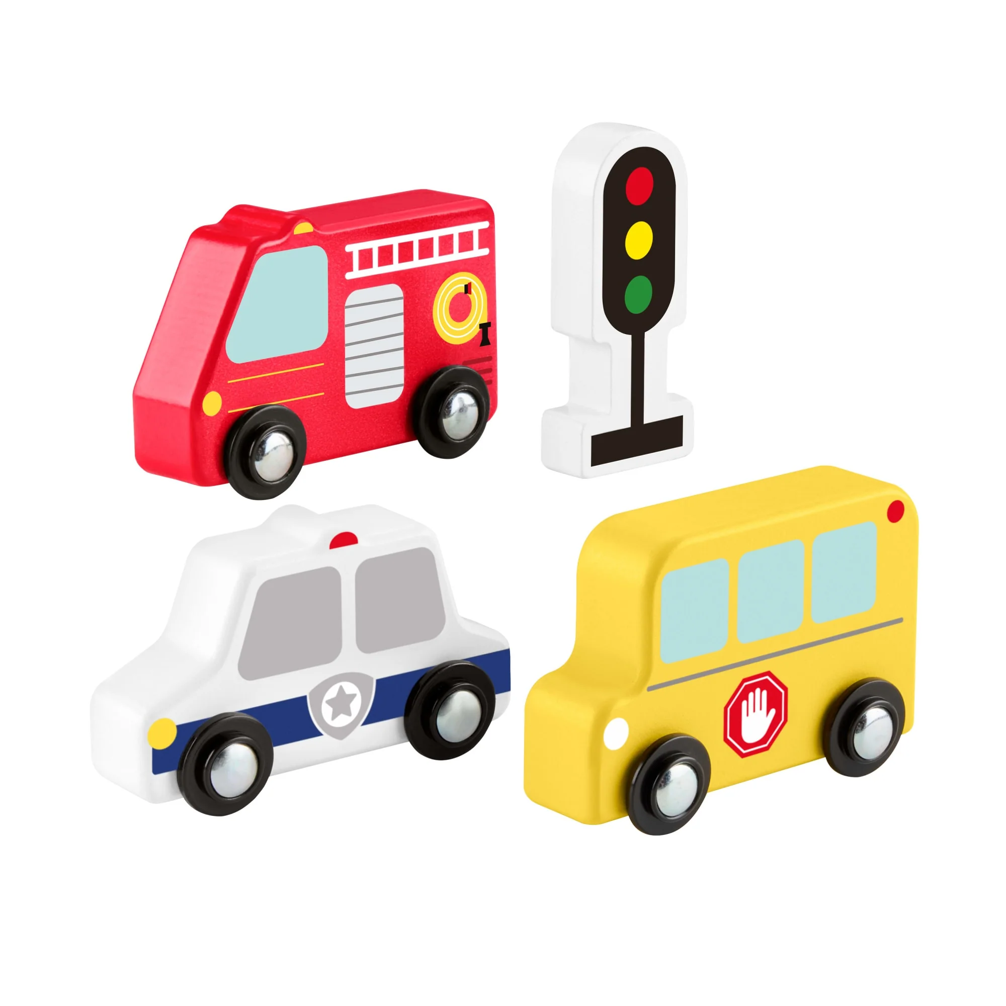 Fisher-Price-Mes Véhicules En Bois-Jouets À Pousser 4 Pièces - Image 5