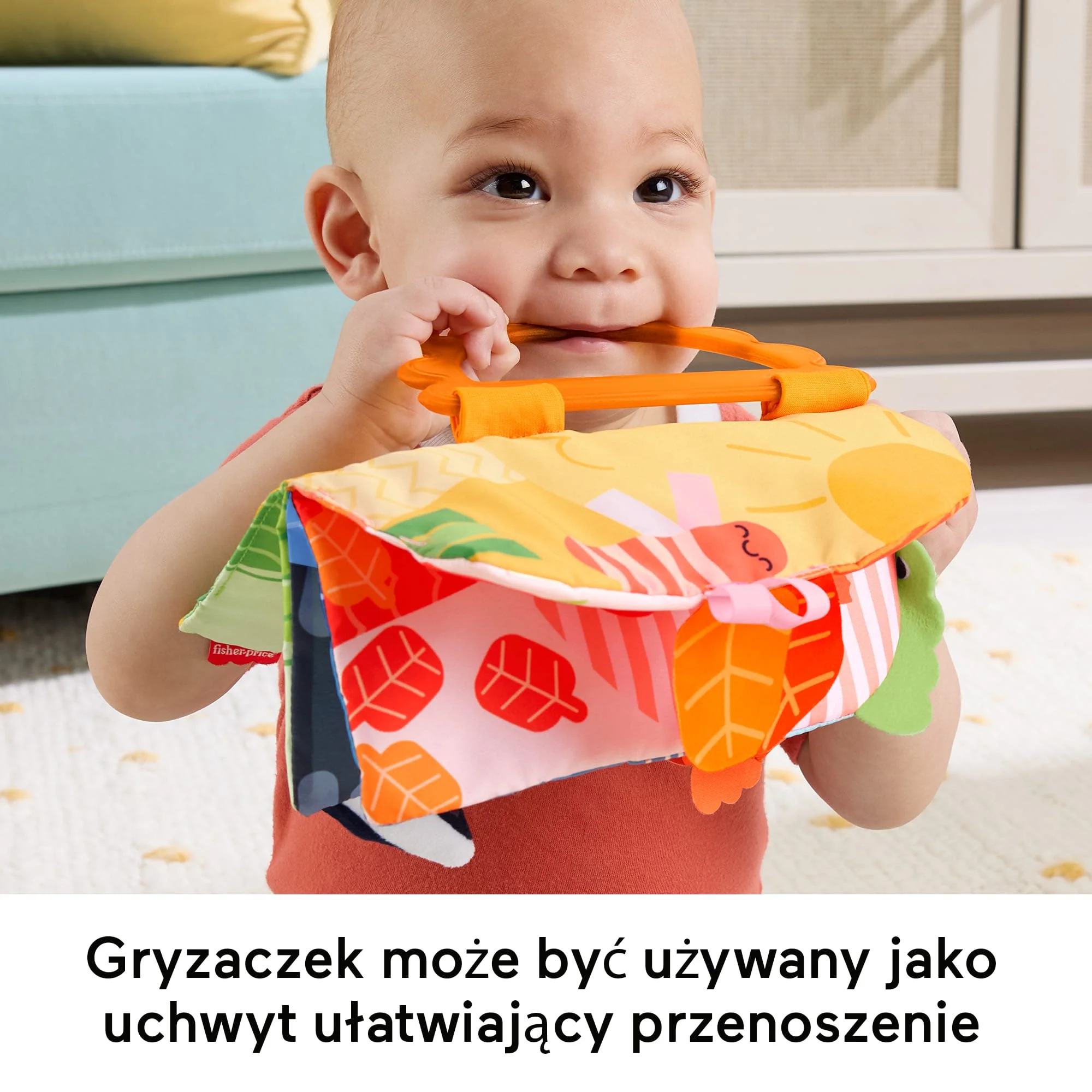 Fisher-Price Miękka książeczka sensoryczna – Pory roku Aktywizująca zabawka sensoryczna dla niemowląt i noworodków 0+ - Image 4