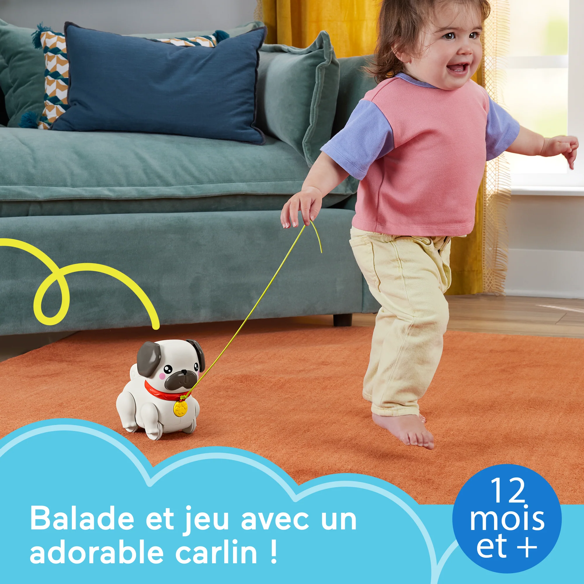 Fisher-Price-Mon Carlin À Promener-Jouet À Tirer Pour Bébé - Image 2