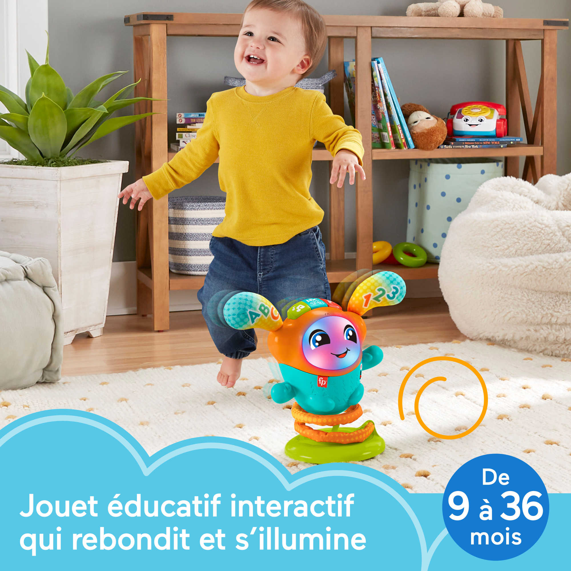 Fisher-Price - Dj Le Robot Danseur À Rebond - Jouet D'Éveil - 9 Mois Et + - Image 2