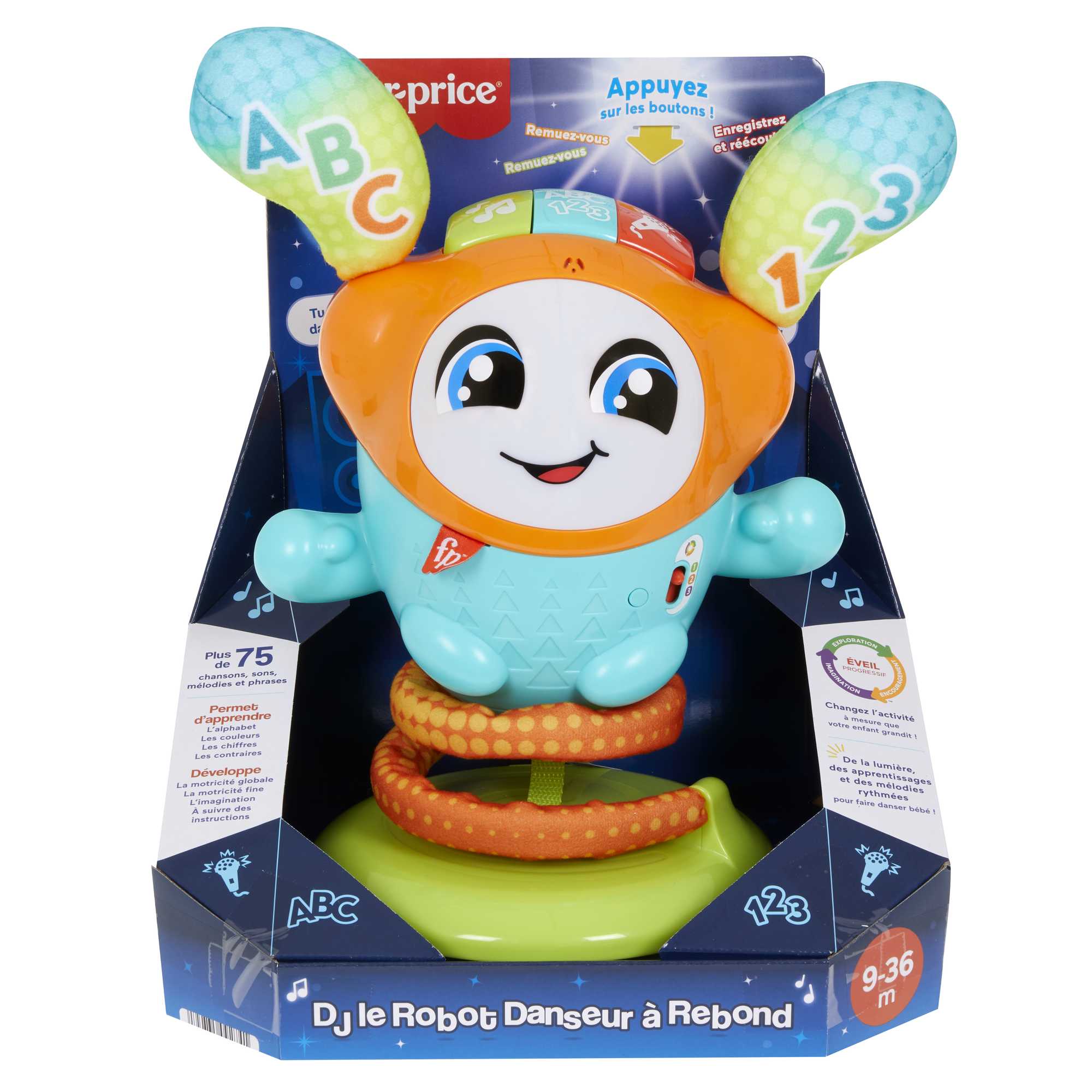 Fisher-Price - Dj Le Robot Danseur À Rebond - Jouet D'Éveil - 9 Mois Et + - Image 6