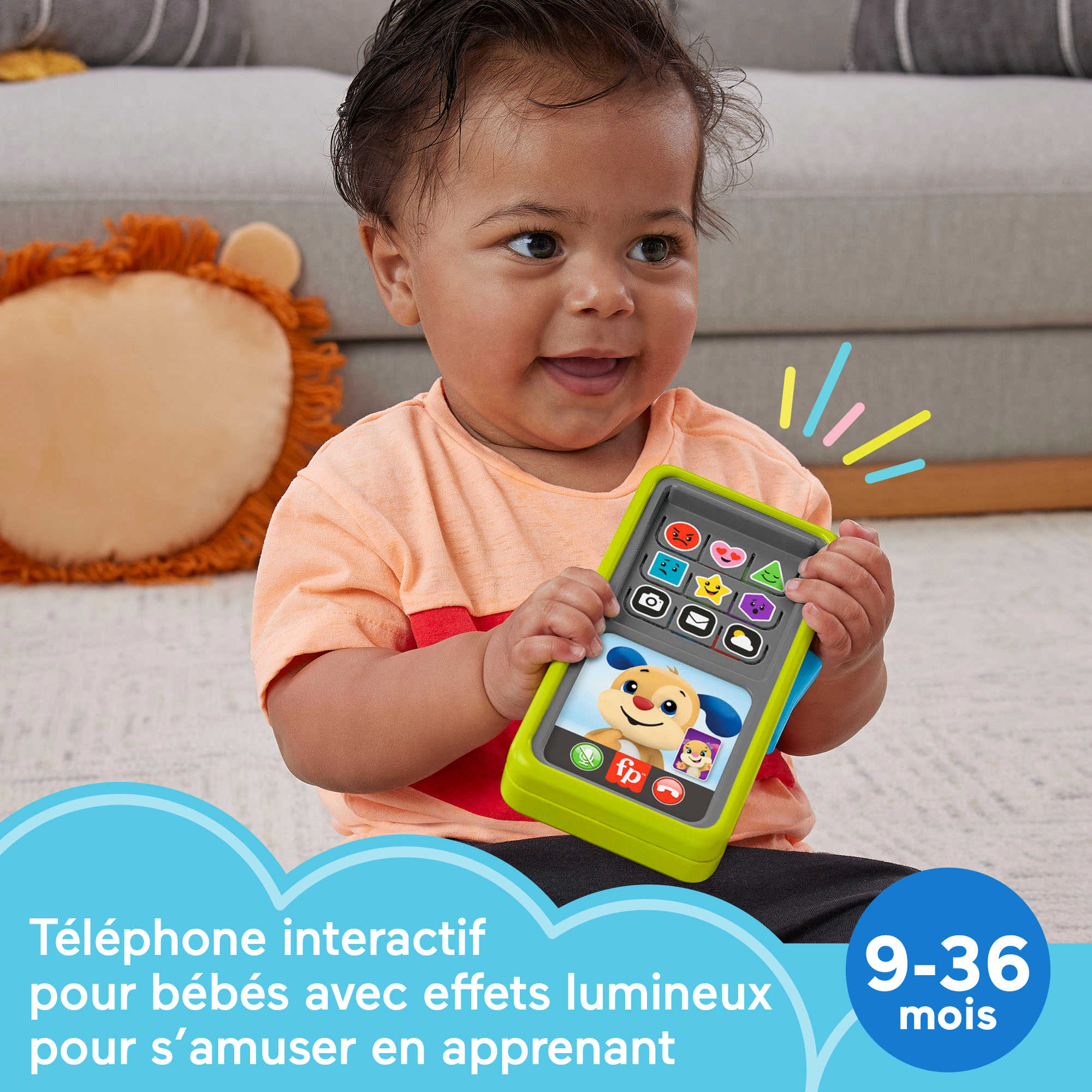 Fisher-Price - Mon Smartphone 2 En 1 Rires Et Éveil - Jouet D'Éveil - 9 Mois Et + - Image 2