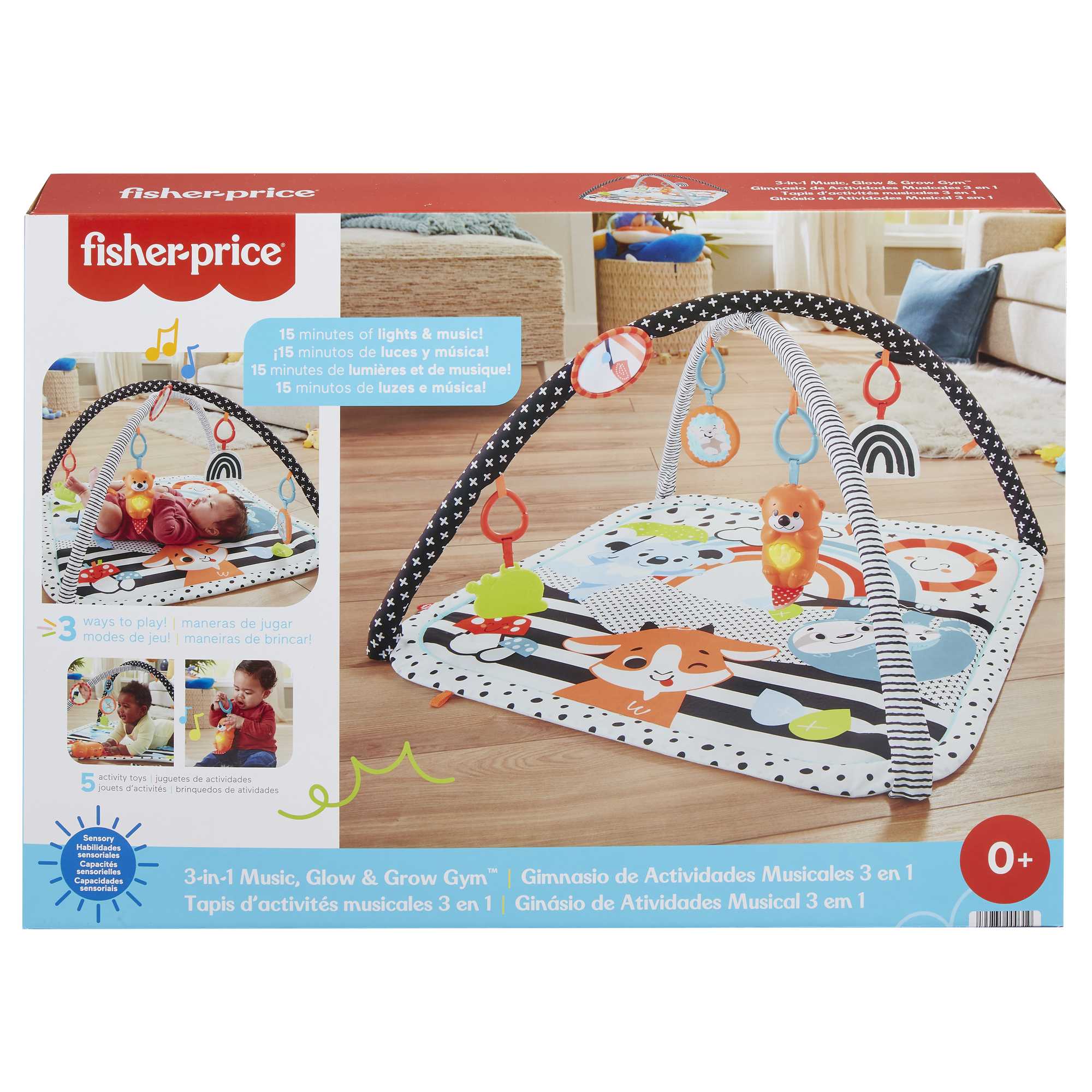 Fisher-Price - Mon Tapis D'Activités 3 En 1 Sensoriel - Tapis Bébé - Dès La Naissance - Image 6