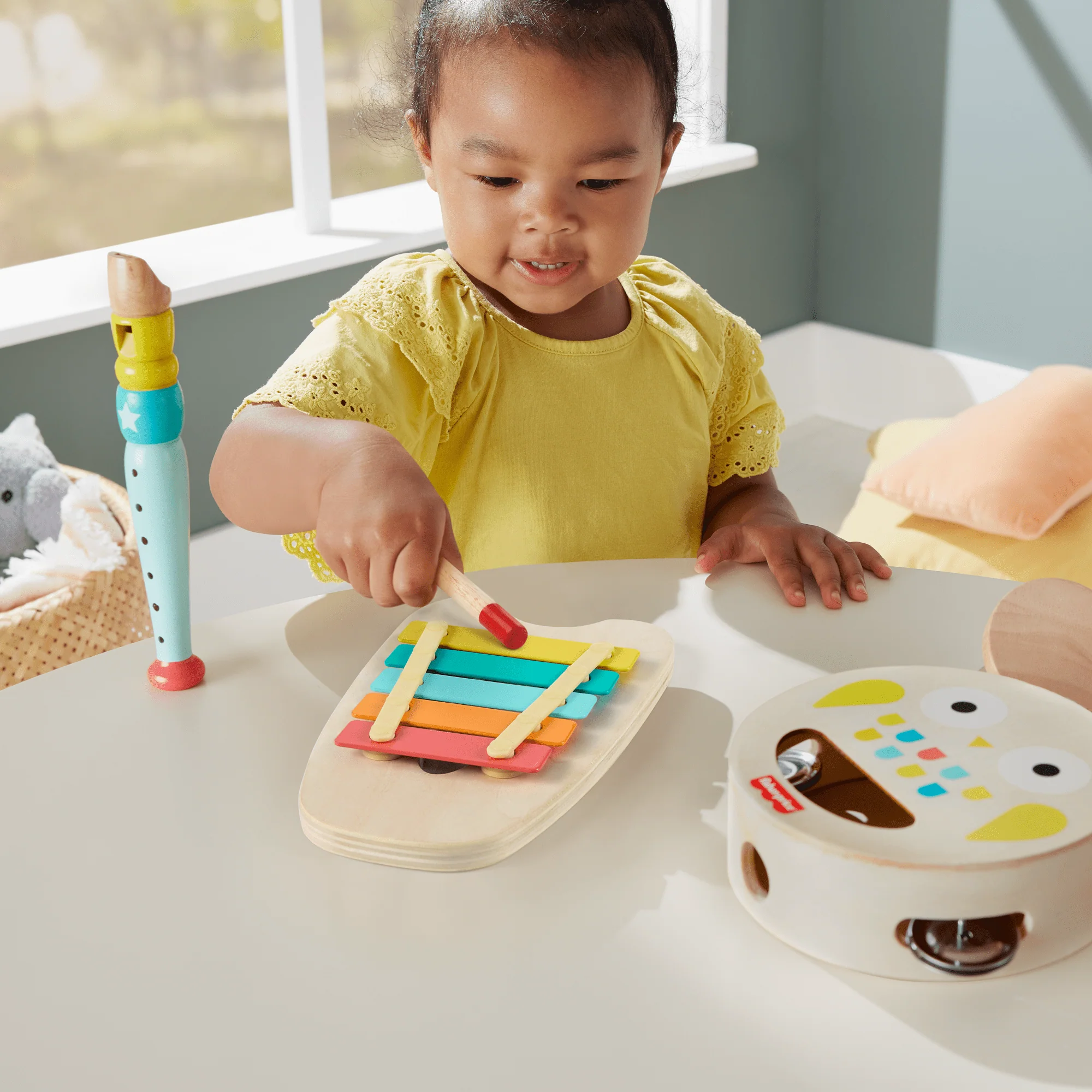 Fisher-Price Muzikale Cadeauset Met Houten Instrumenten, Voor Peuters, 6 Onderdelen - Image 2