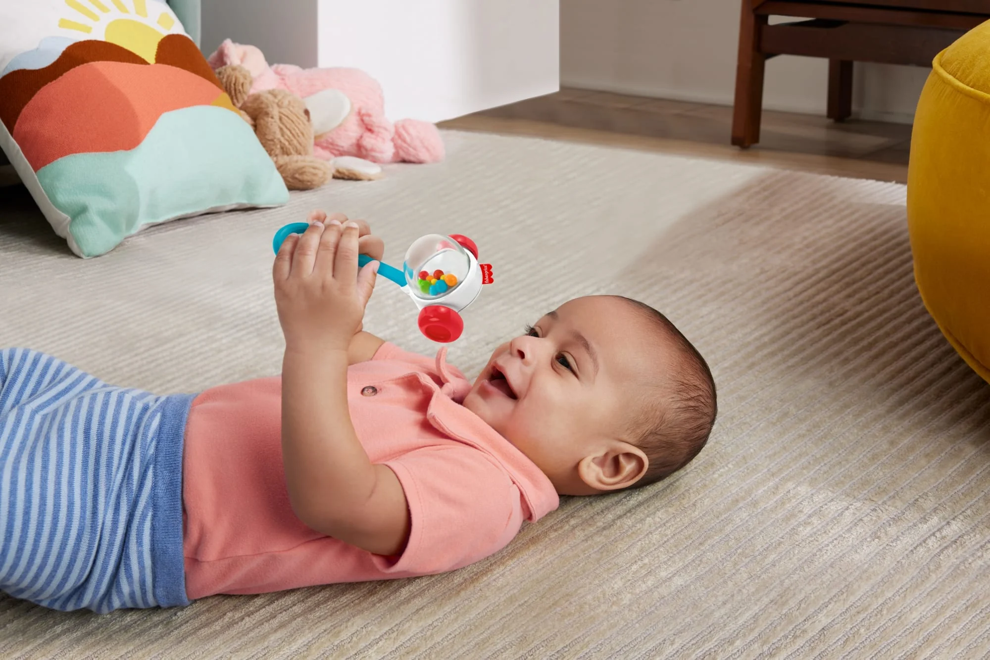 Fisher-Price Newborn Classic 2-Pack, Baby Rattle & Sensory Activity Toys For Developmental Play - Image 4