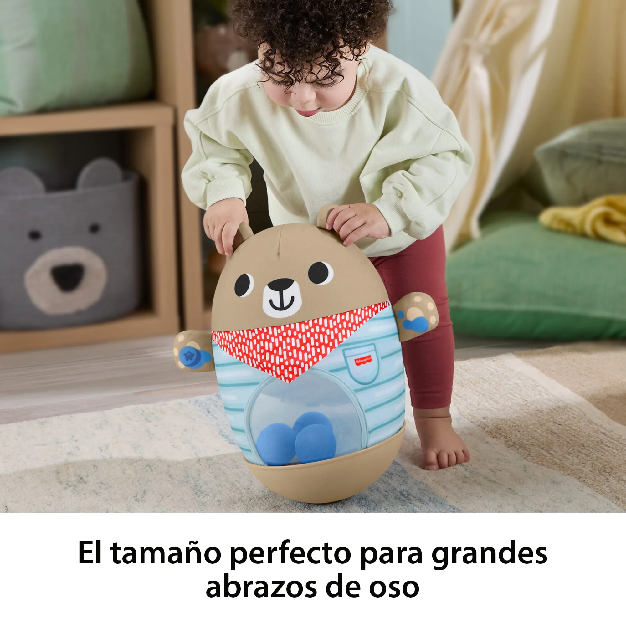 Osito Inflable Golpea Y Balancea Del Bosque De La Amistad De Fisher-Price, Juguete Balanceante Para Bebés - Image 4