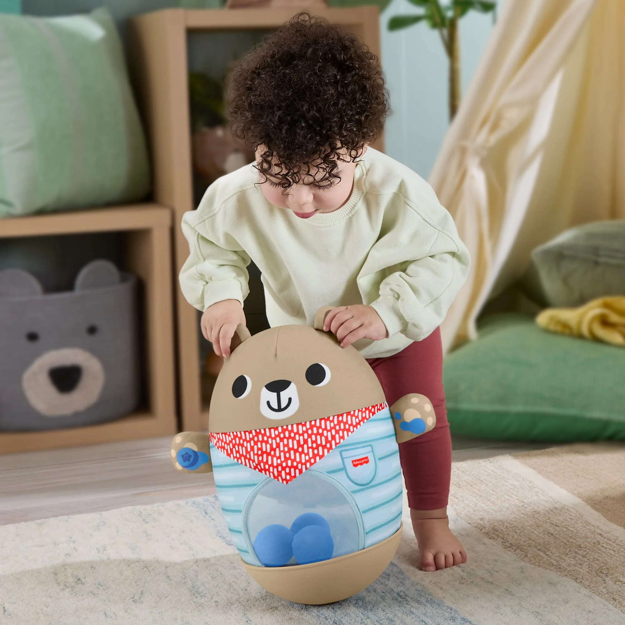 Fisher-Price-Ours Culbuto Gonflable La Forêt De L’Amitié - Image 4