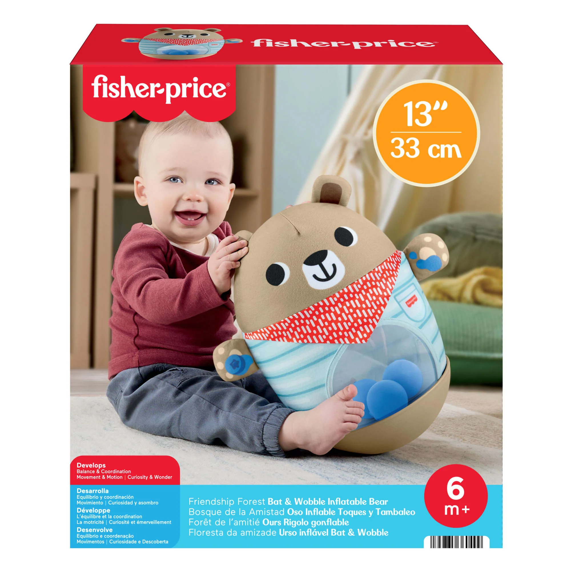 Fisher-Price-Ours Culbuto Gonflable La Forêt De L’Amitié - Image 6