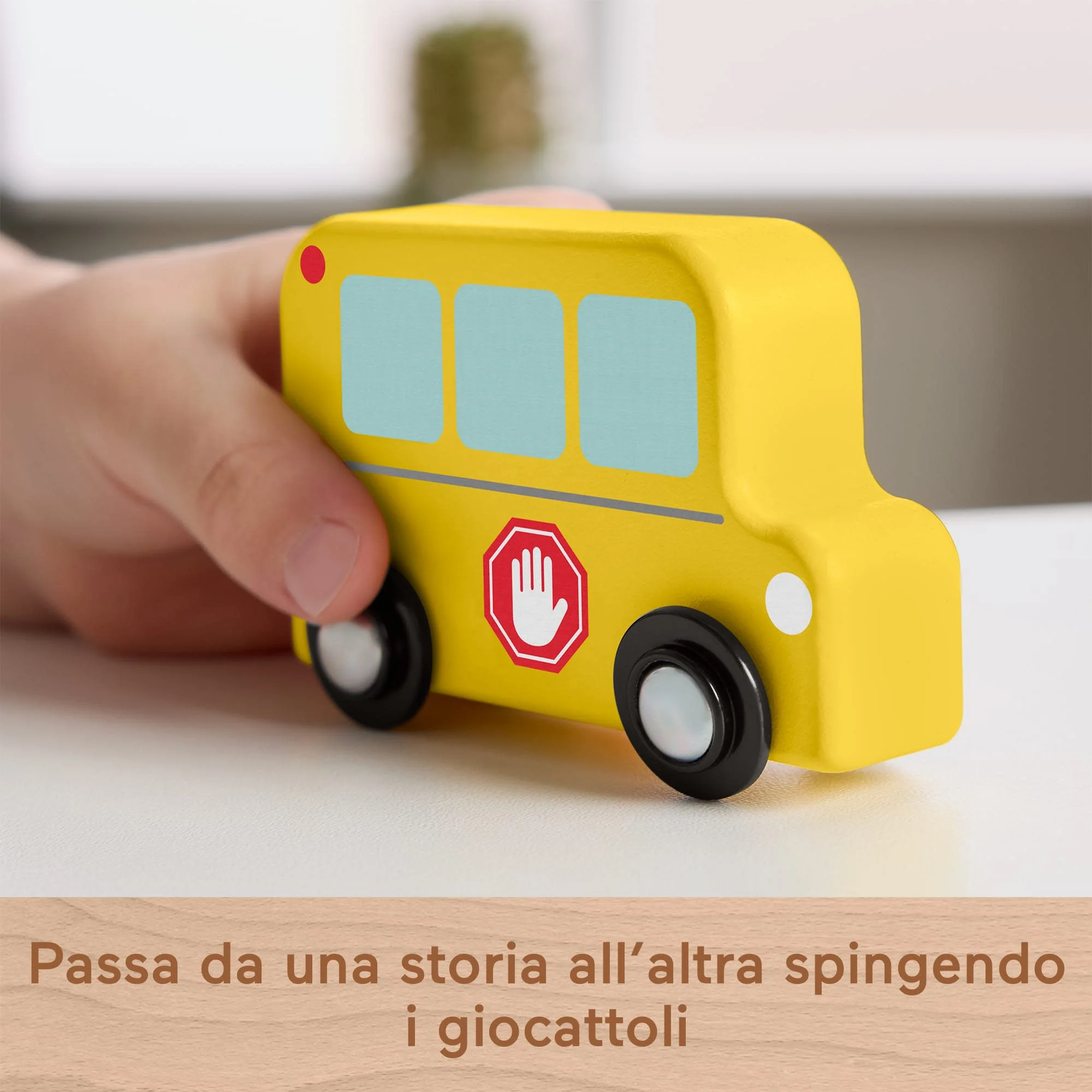Pacchetto Di Veicoli in Legno Di Fisher-Price, Giocattoli A Spinta Per Il Gioco Di Finzione, 4 Pezzi in Legno; Per Bambini Piccoli - Image 4