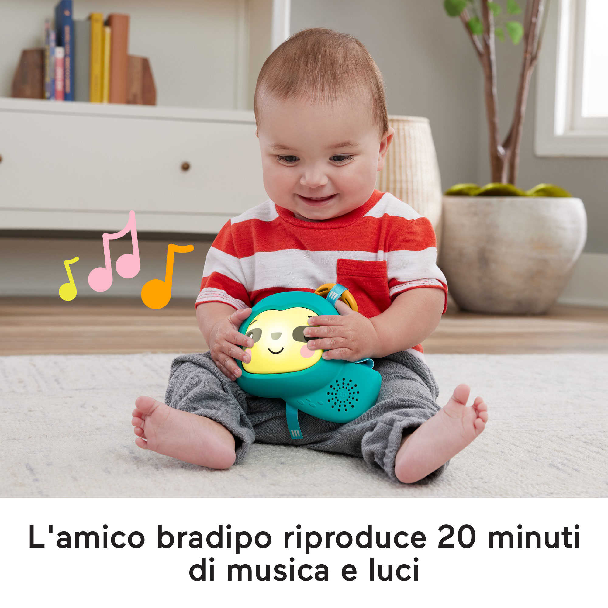 Fisher-Price Palestrina 5 Sensi Nella Foresta 3 in 1, Con Cuscino Di Supporto E 6 Giocattoli Per Neonati E Bambini Piccoli - Image 4