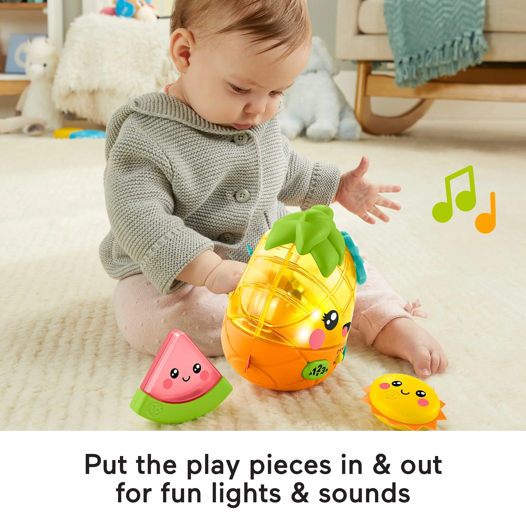 Fisher-Price Paradise Pals Magical Lights & Tunes Pineapple - Image 3