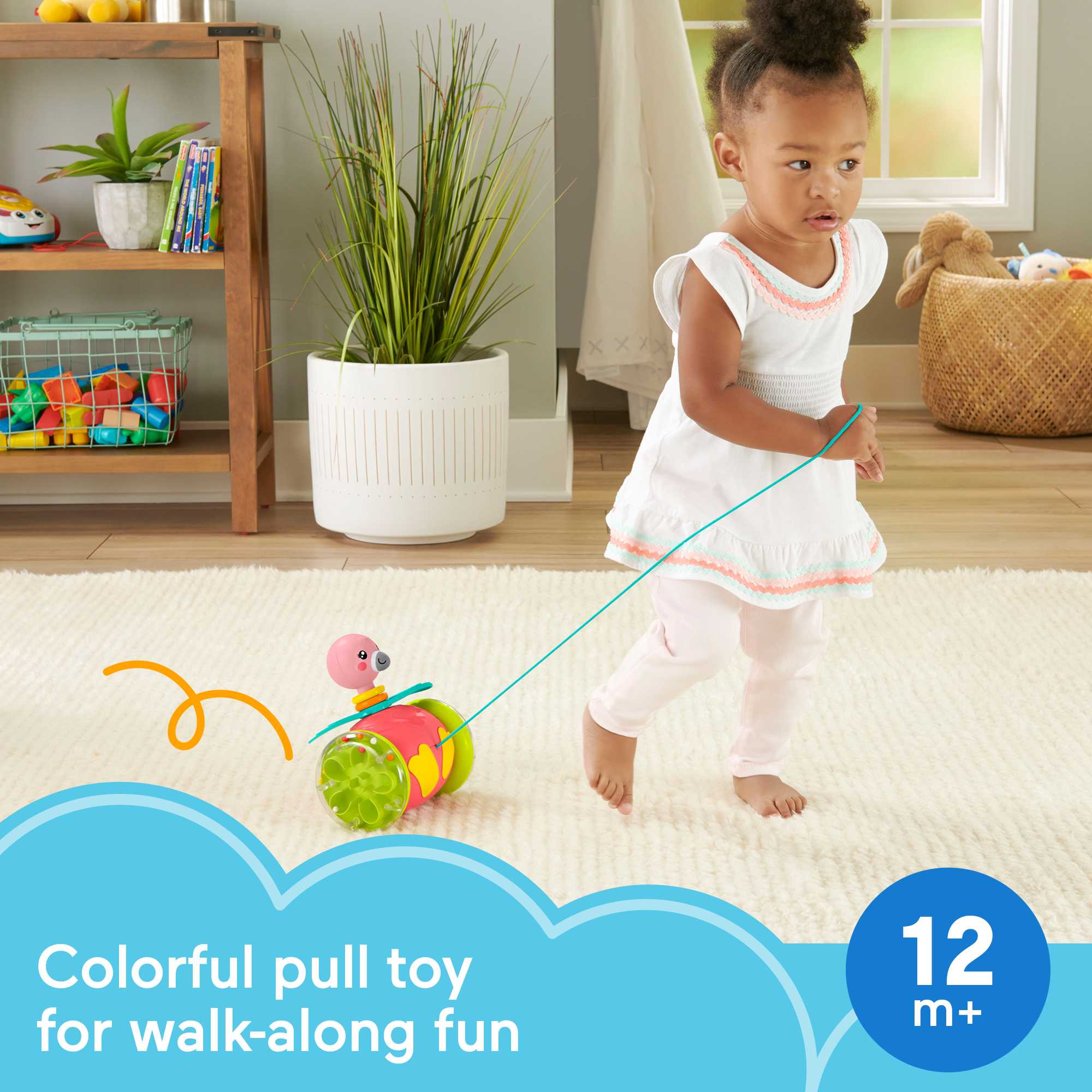 Fisher-Price Paradise Pals Pull-Along Flamingo - Image 2