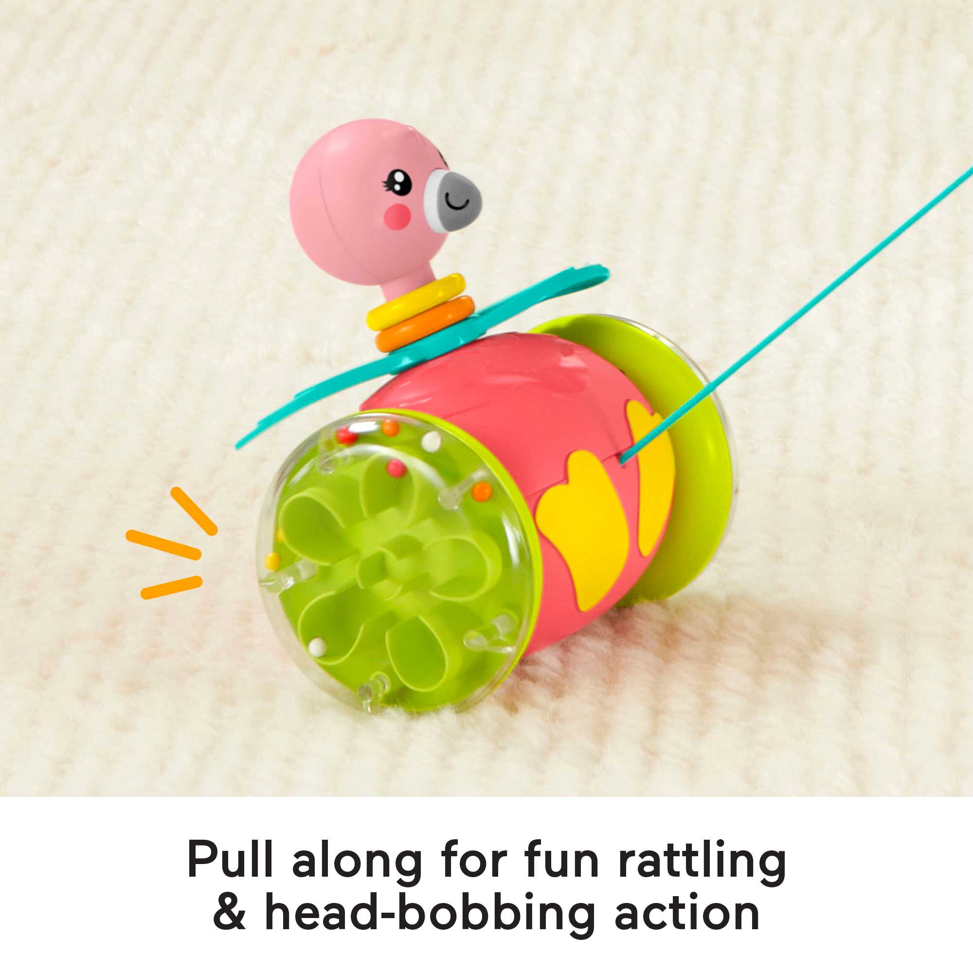 Fisher-Price Paradise Pals Pull-Along Flamingo - Image 3