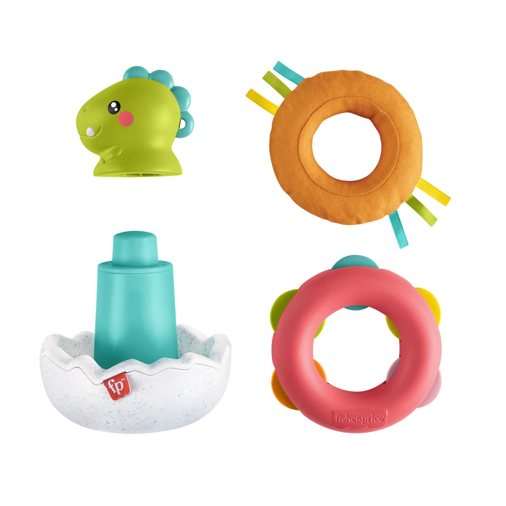 Fisher-Price Paradise Pals Wobble & Stack Dino - Image 4