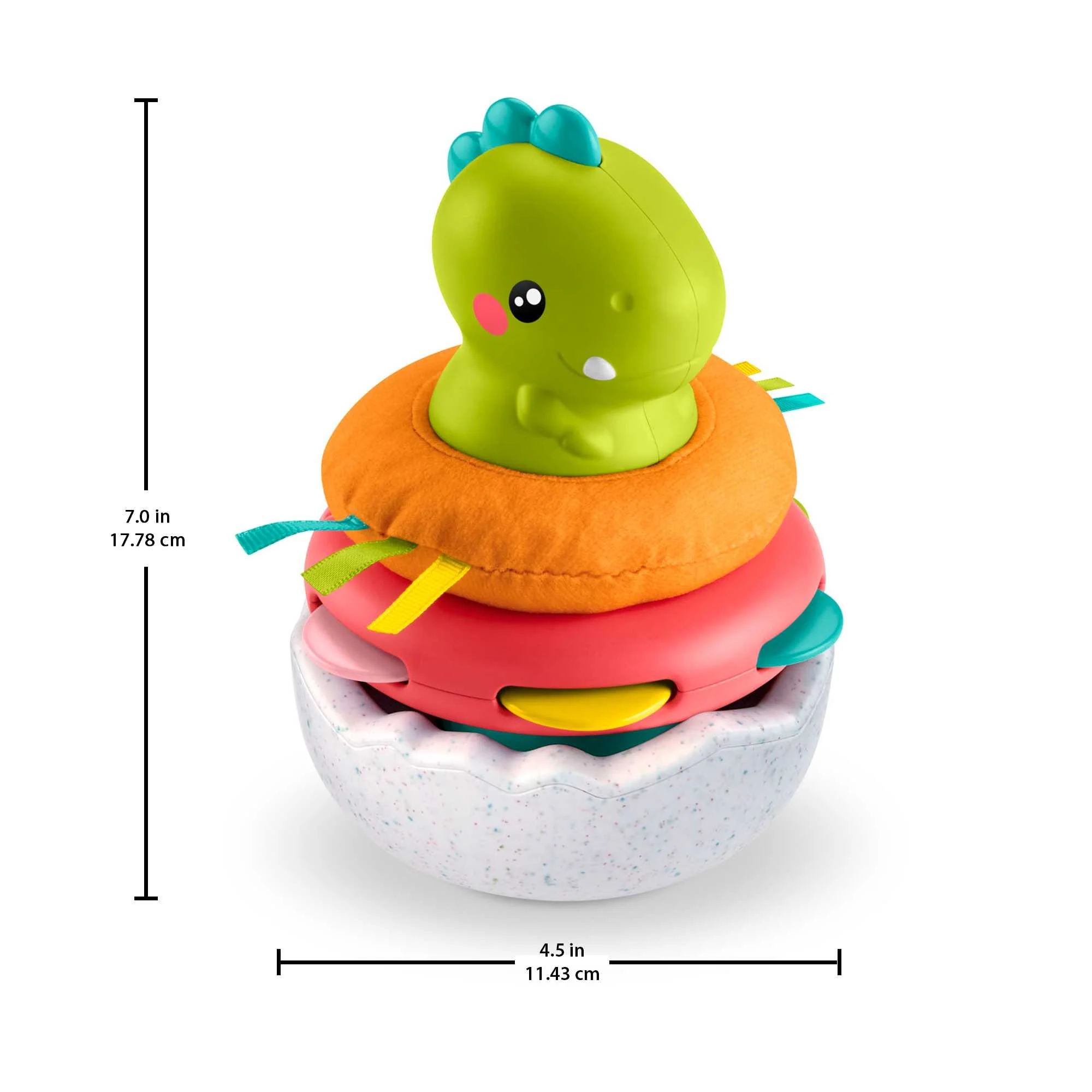 Fisher-Price Paradise Pals Wobble & Stack Dino - Image 5