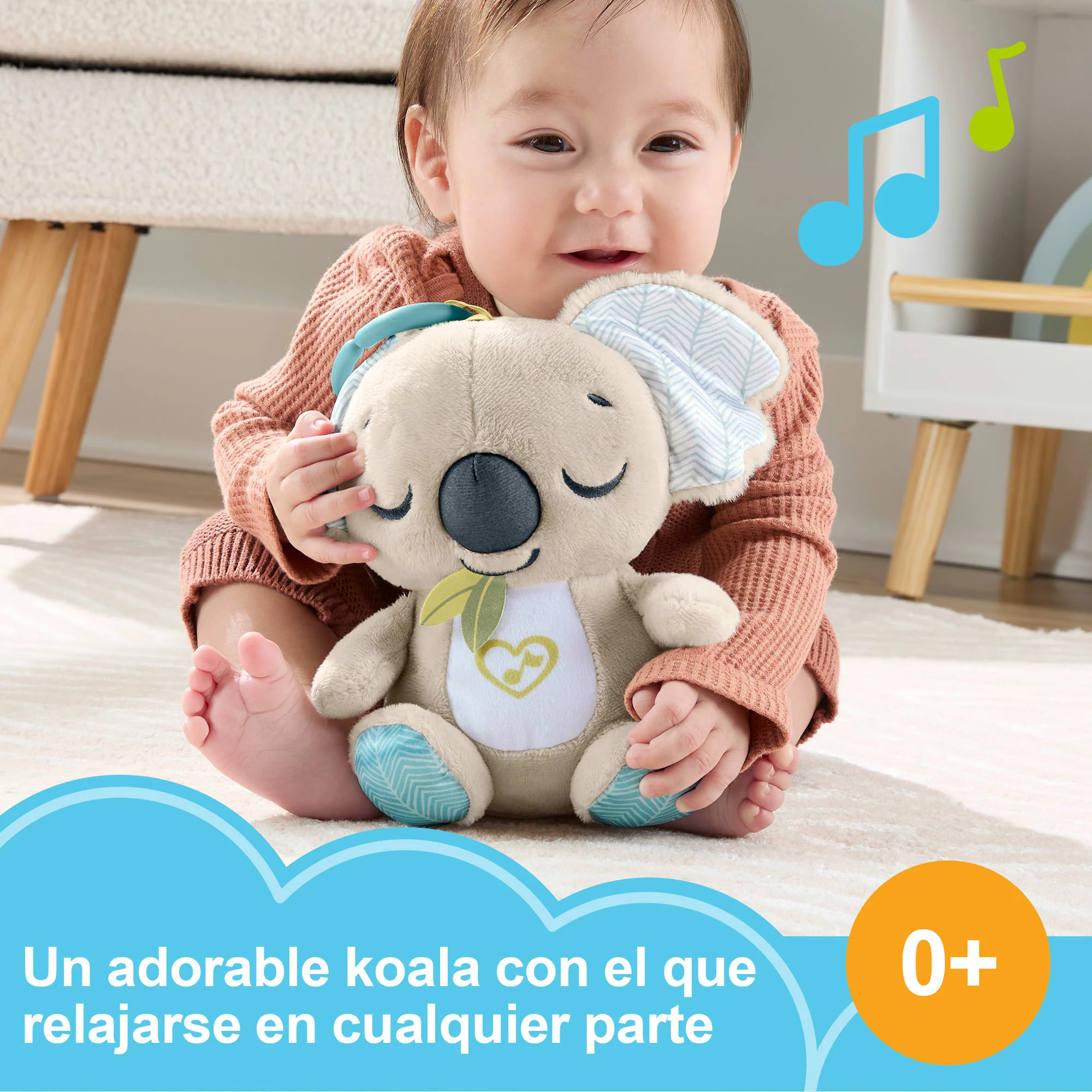 Peluche De Koala Para Llevar De Paseo De Fisher-Price, Altavoz Portátil De Peluche Para Recién Nacidos - Image 2