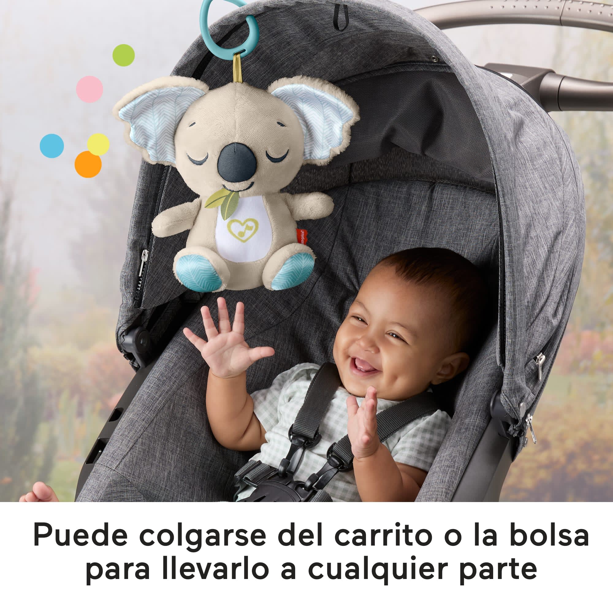 Peluche De Koala Para Llevar De Paseo De Fisher-Price, Altavoz Portátil De Peluche Para Recién Nacidos - Image 4