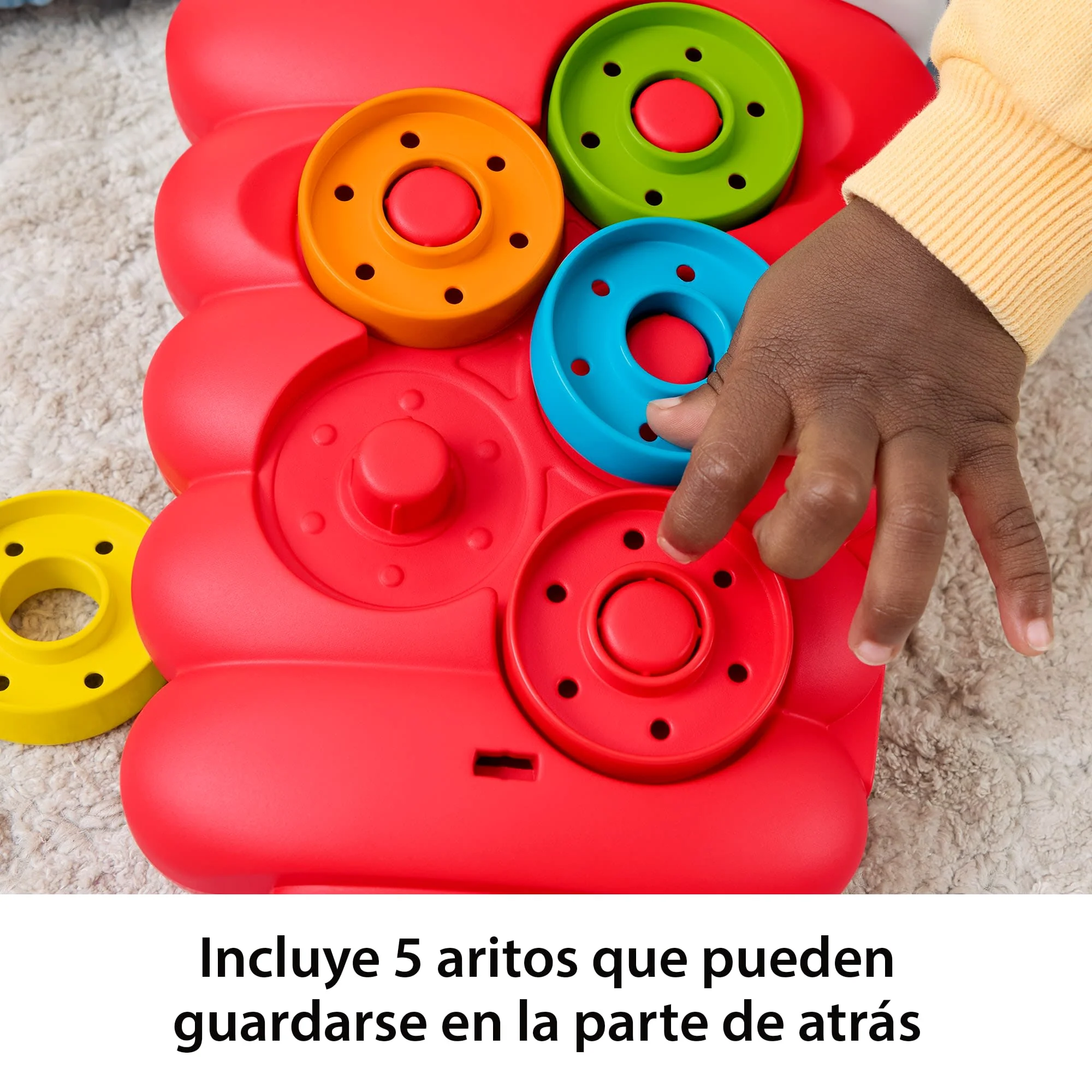 Rock-A-Stack De Fisher-Price, Juguete De Actividades Para El Desarrollo De Bebés Y Niños Pequeños, 5 Anillas - Image 5