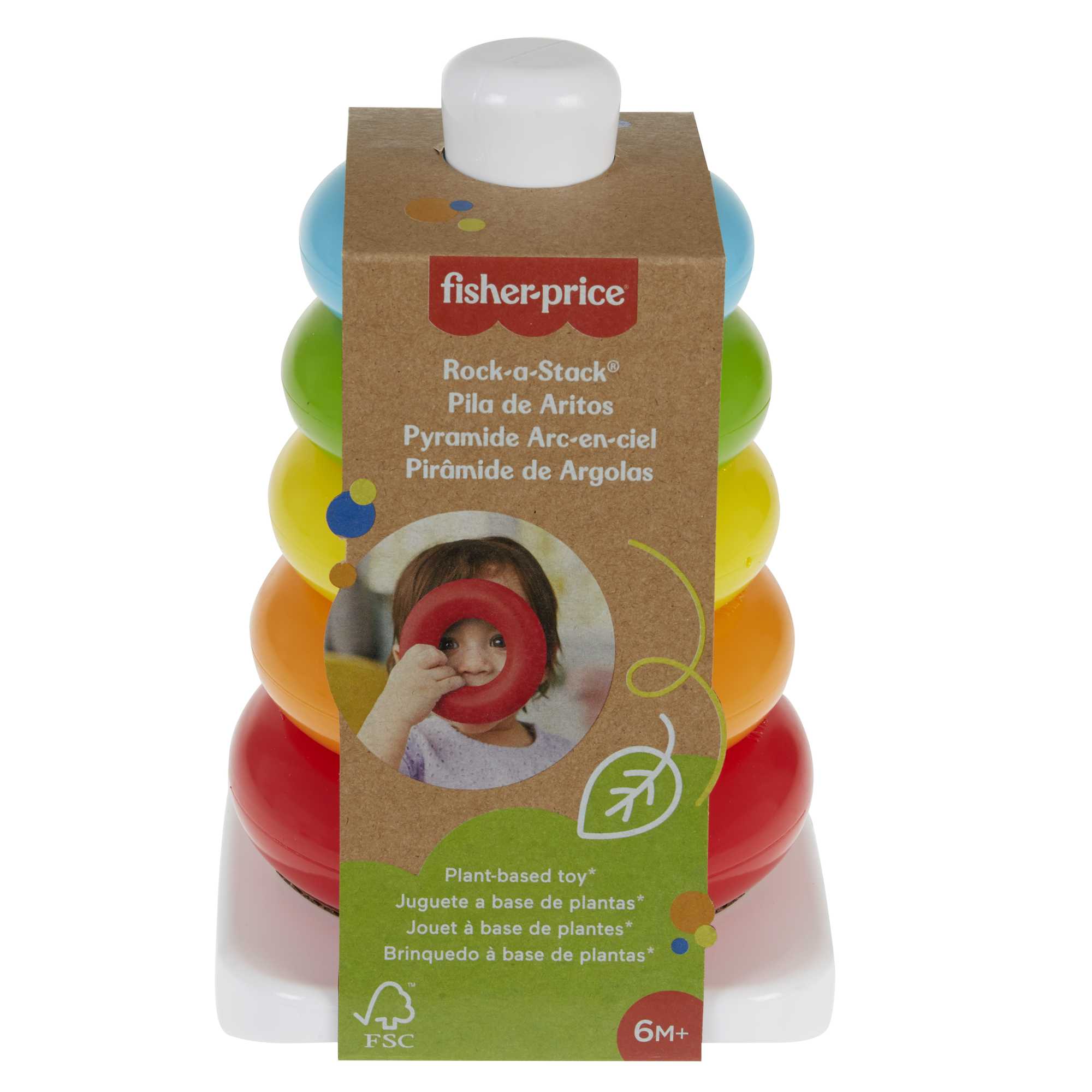 Giocattolo Impilabile Fisher-Price Piramide 5 Anelli - Image 6