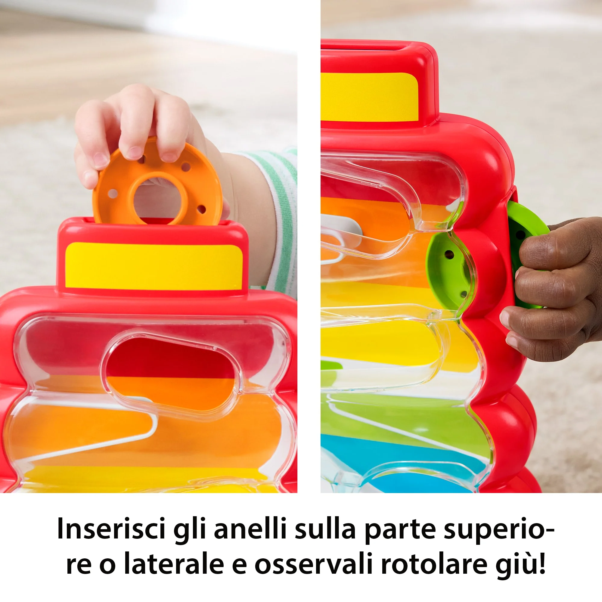Fisher-Price Piramide 5 Anelli, Attività Con 5 Monete Per Lo Sviluppo Di Bambini E Neonati - Image 3