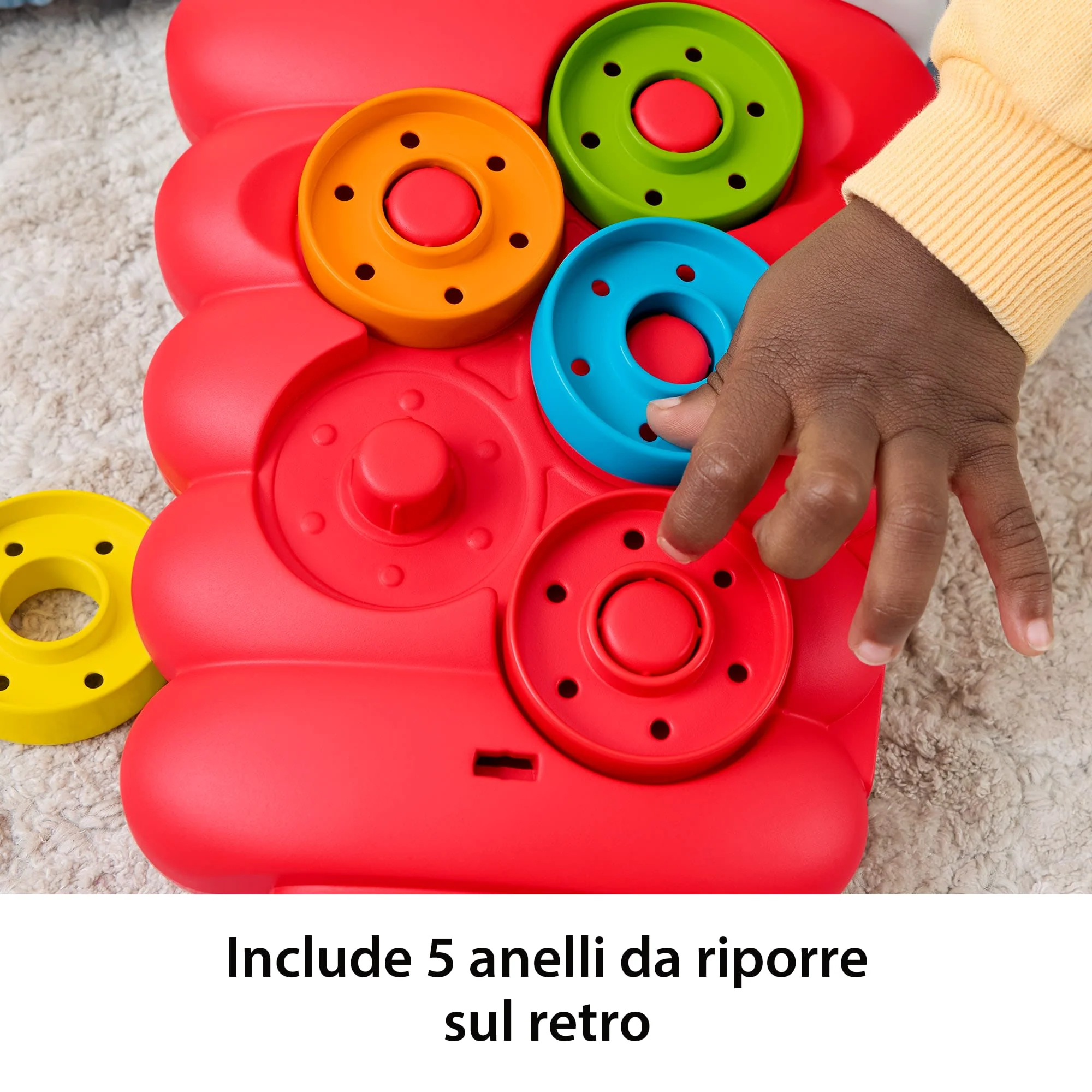 Fisher-Price Piramide 5 Anelli, Attività Con 5 Monete Per Lo Sviluppo Di Bambini E Neonati - Image 5