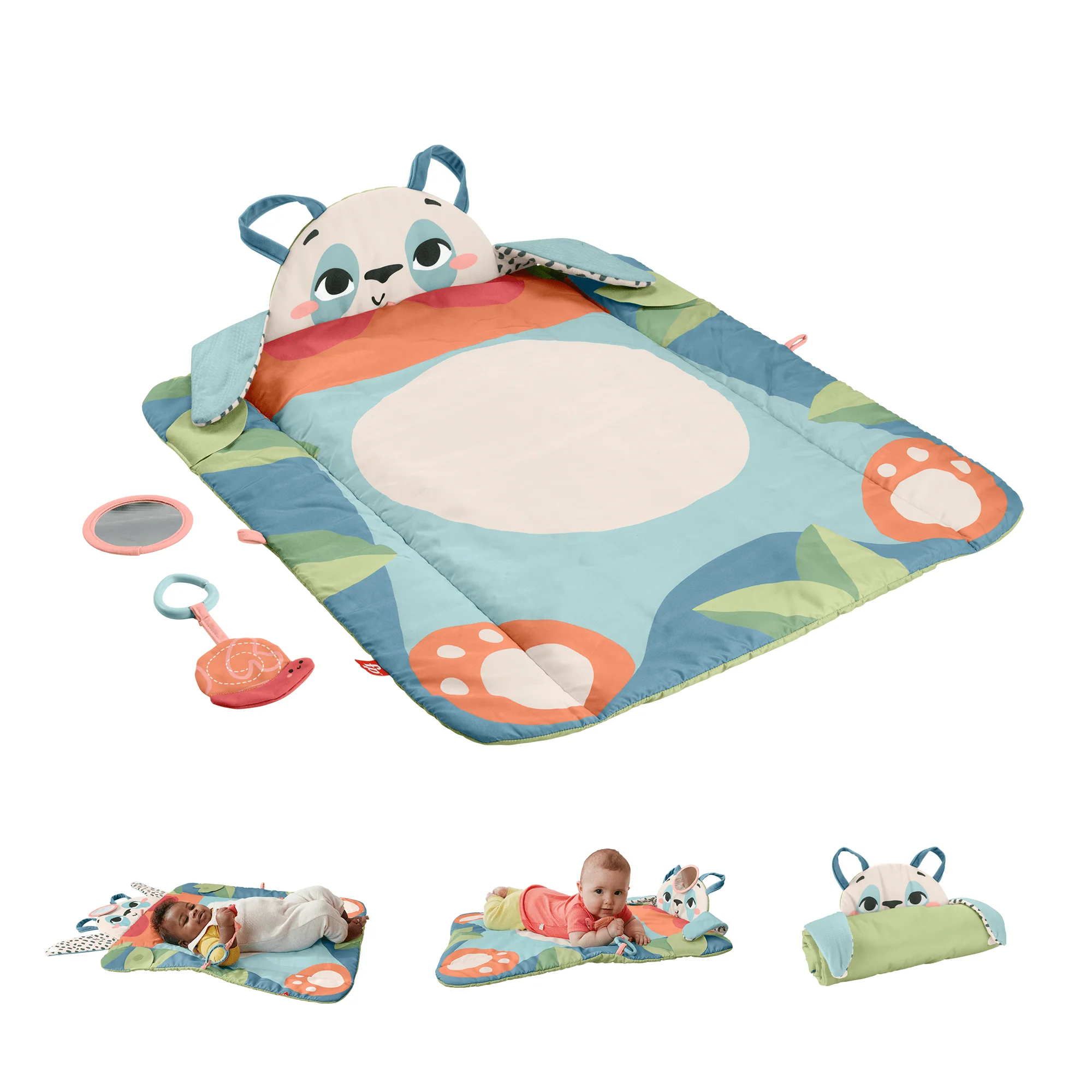 Fisher-Price Planet Friends Mata Wesoła Panda 3w1 Sensoryczna mata edukacyjna dla niemowląt