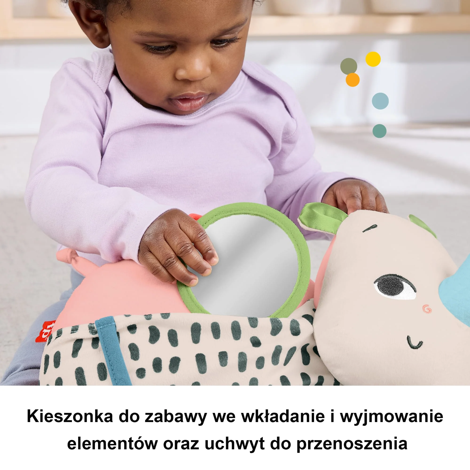 Fisher-Price Nosorożec aktywizujący Zabawka sensoryczna dla niemowląt 0+ - Image 4
