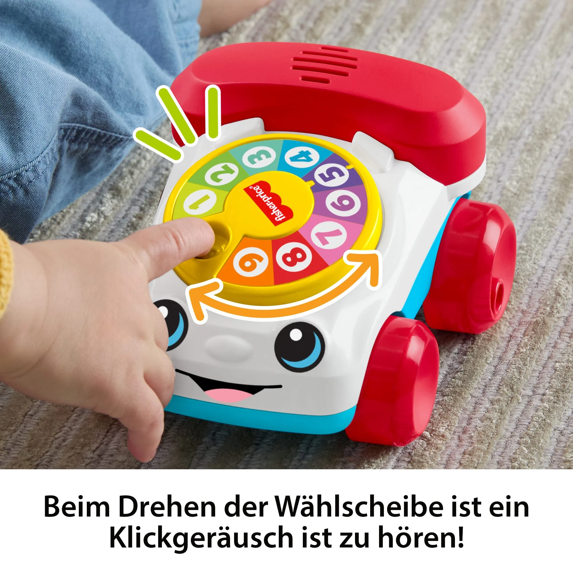 Fisher-Price Plappertelefon-Fahrzeug Schiebespielzeug Mit Geräuschen Für Babys Und Kleinkinder - Image 3