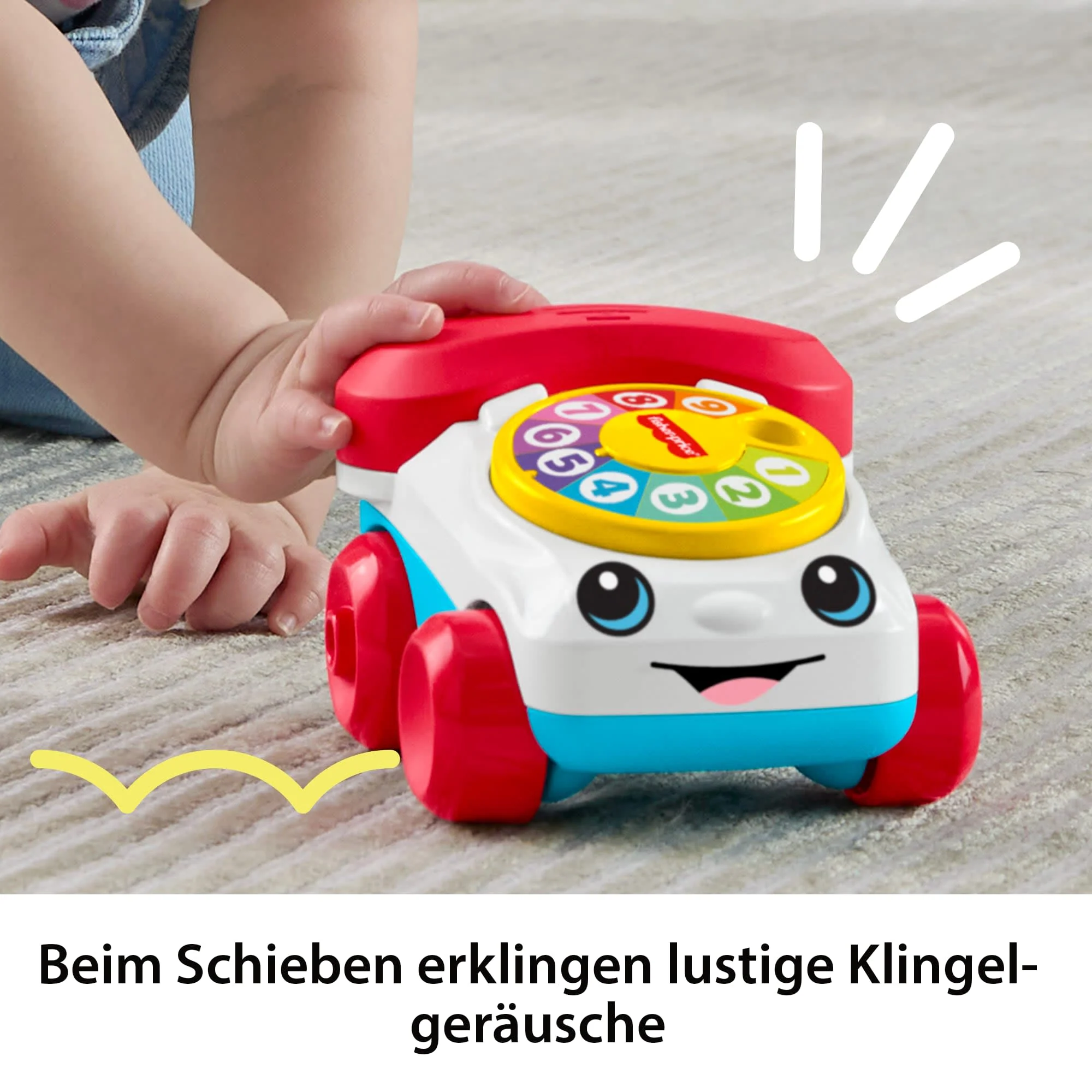 Fisher-Price Plappertelefon-Fahrzeug Schiebespielzeug Mit Geräuschen Für Babys Und Kleinkinder - Image 5
