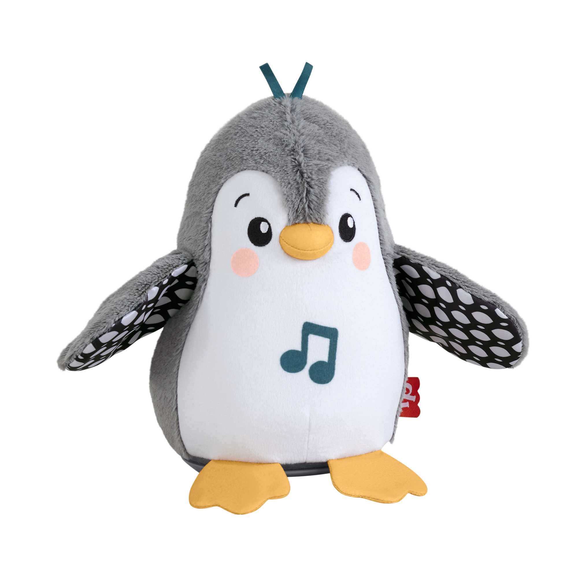 Fisher-Price Knuffelspeelgoed Voor Op De Buik Spelen, Wapper En Wiebel Pinguïn, Muzikaal Speelgoed Voor Baby'S - Image 4