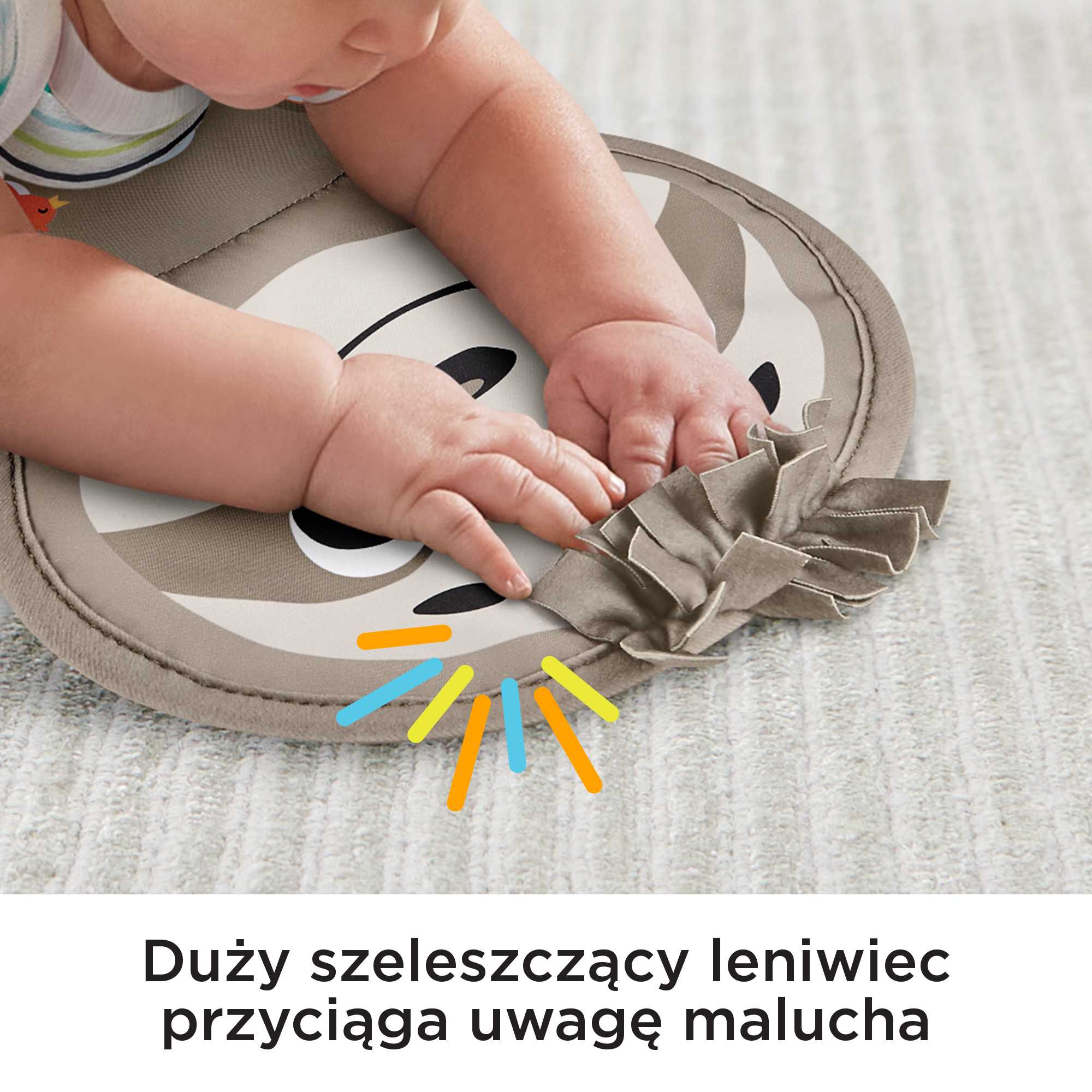 Fisher-Price Poduszka z wibracjami Muzyczny leniwiec dla niemowląt - Image 3