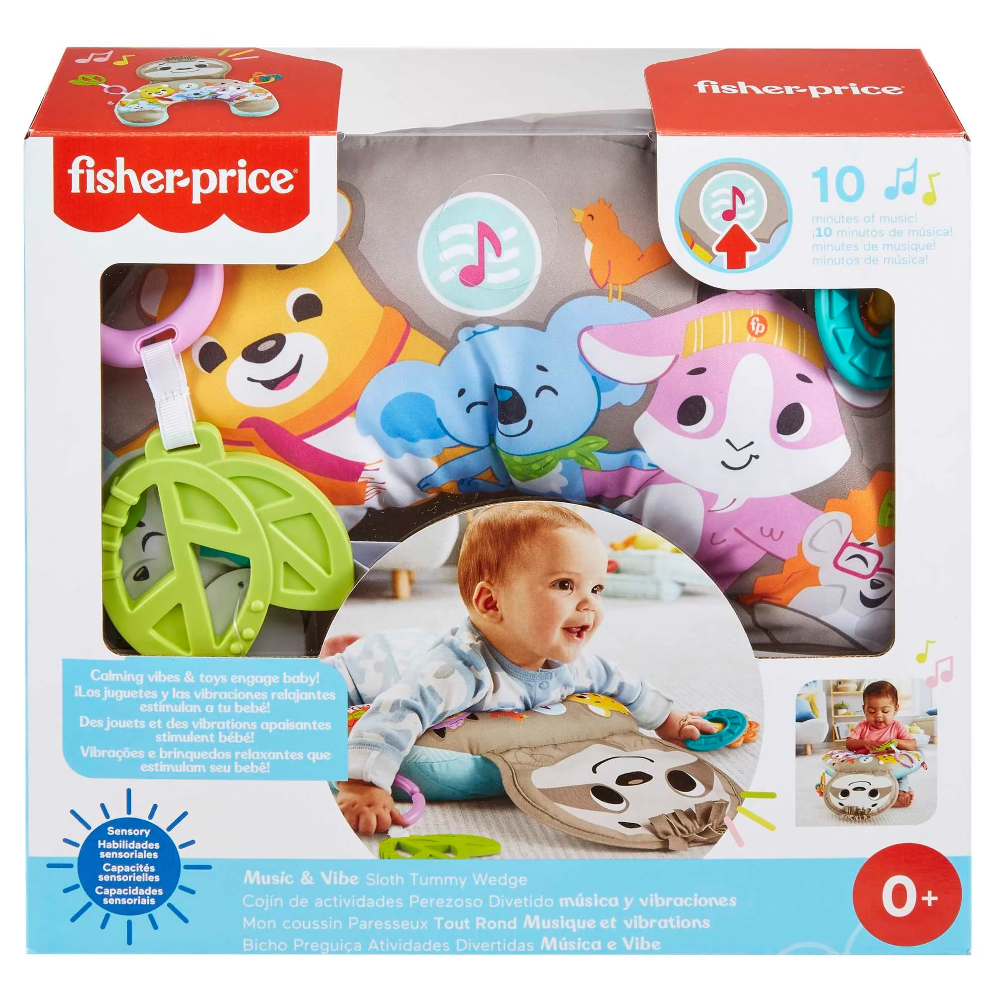 Fisher-Price Poduszka z wibracjami Muzyczny leniwiec dla niemowląt - Image 6