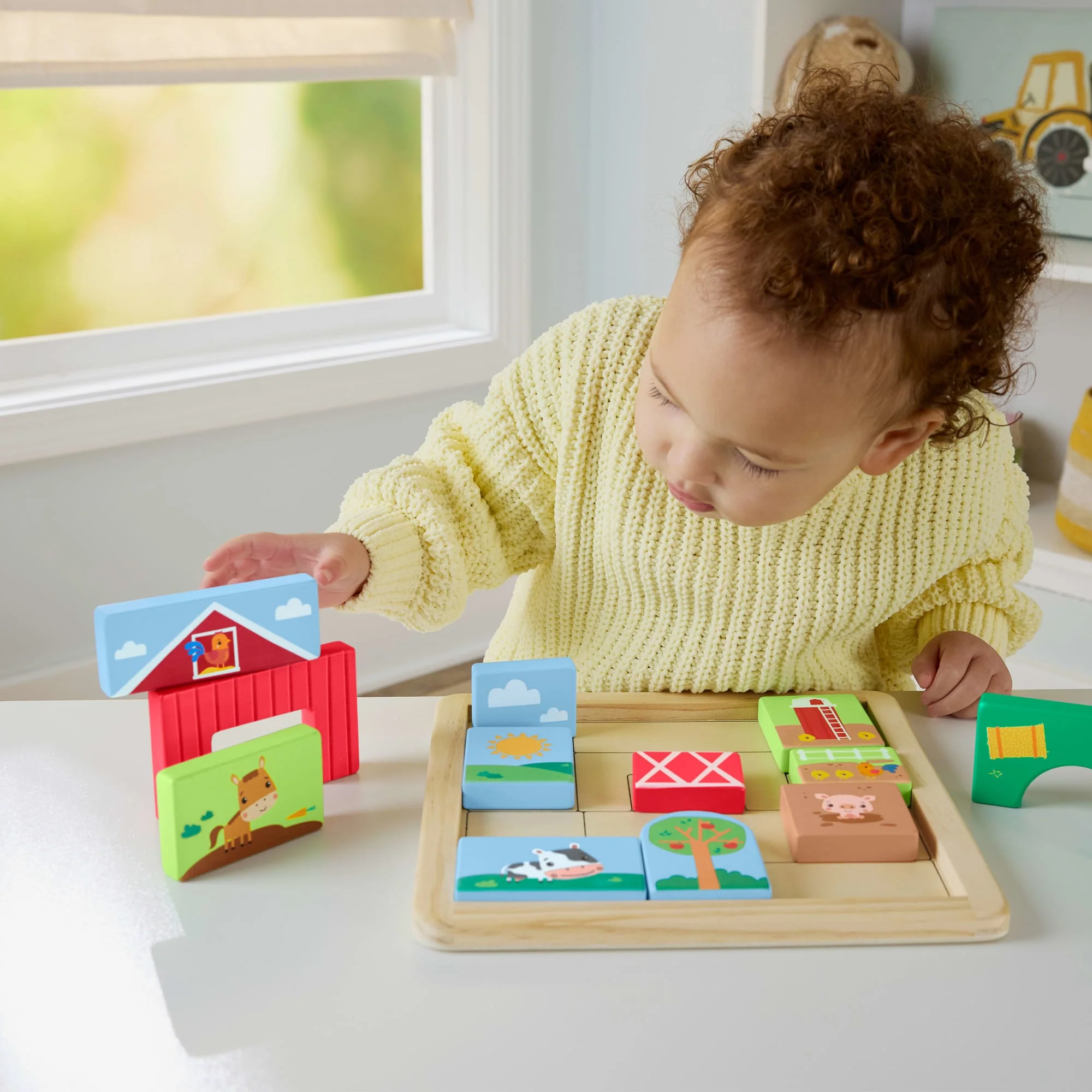 Fisher-Price Puzzle Della Fattoria in Legno Per Bimbi Piccoli E Bambini, 14 Pezzi in Legno - Image 2