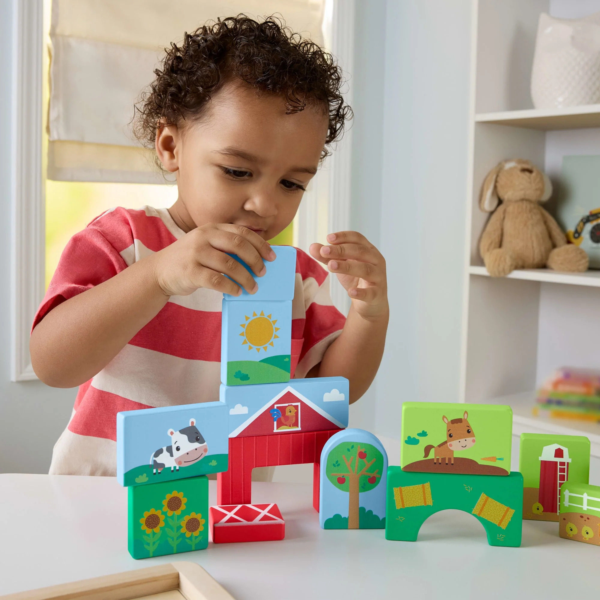 Fisher-Price Puzzle Della Fattoria in Legno Per Bimbi Piccoli E Bambini, 14 Pezzi in Legno - Image 4