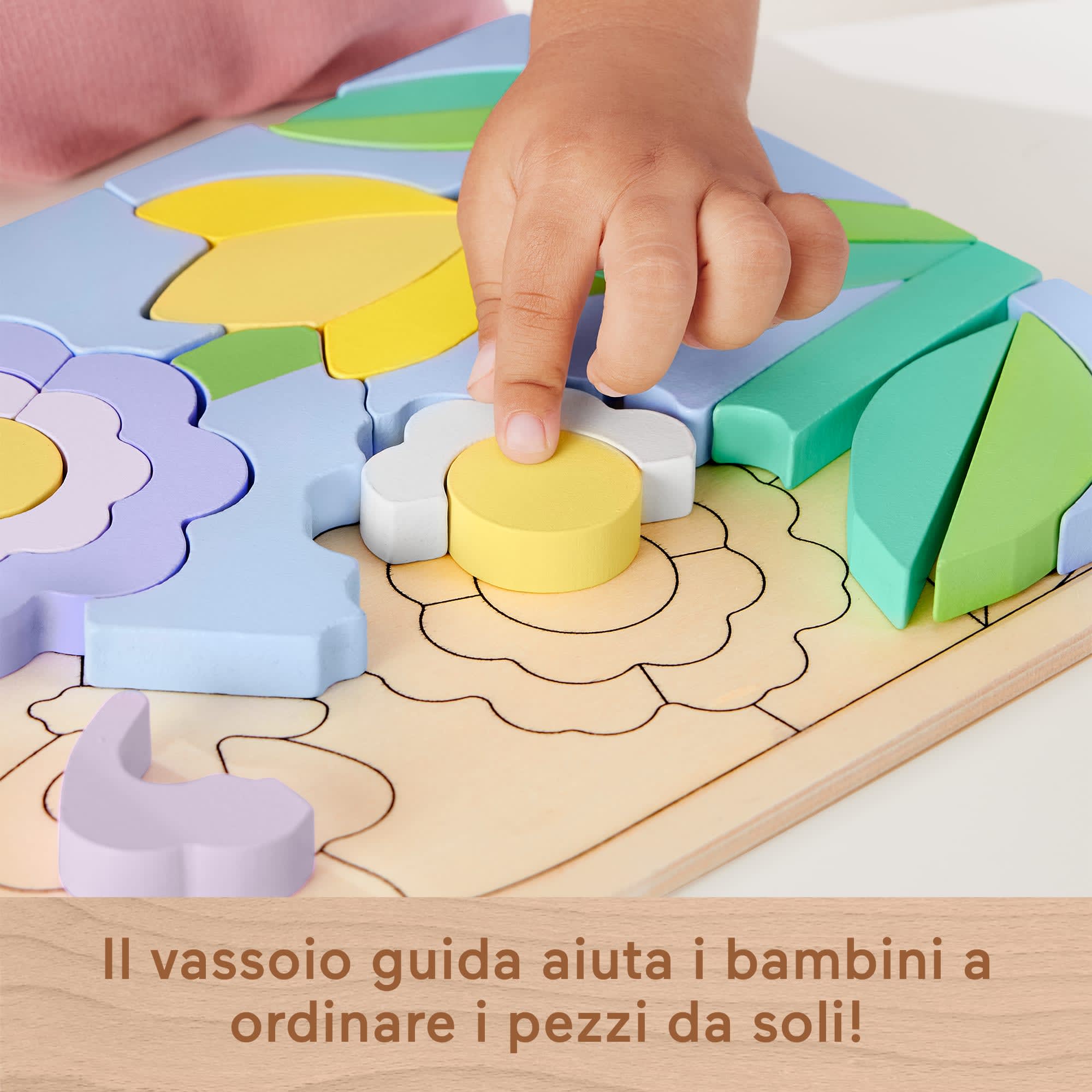 Puzzle Di Fiori In Legno Fisher-Price Per Bambini In Età Prescolare, 37 Pezzi Di Legno - Image 3